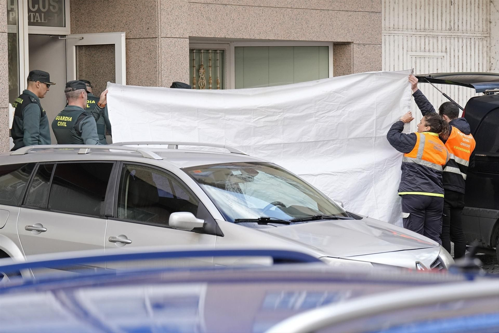 Encuentran los cuerpos de un matrimonio de octogenarios con signos de violencia en Sigüeiro. // Europa Press