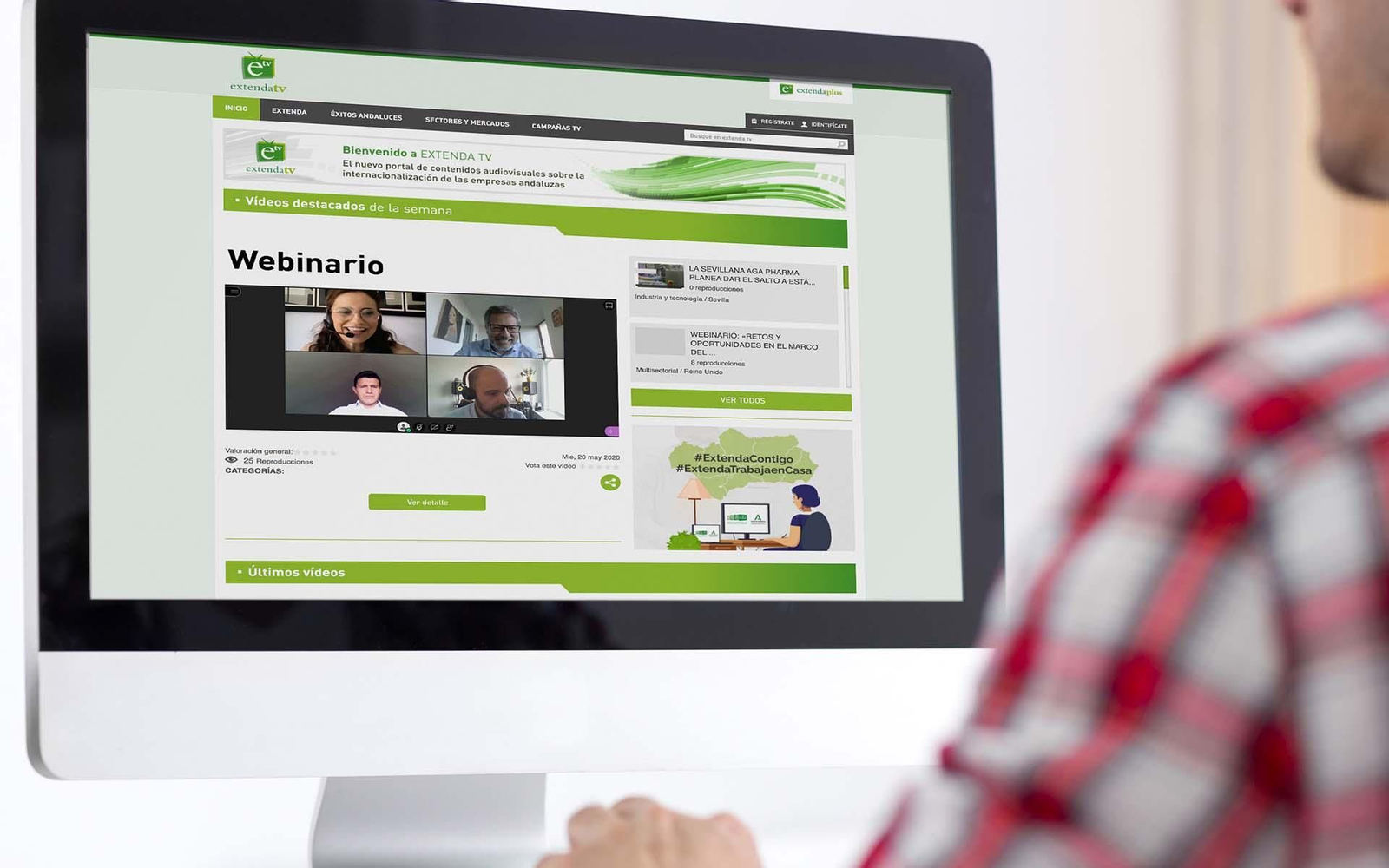 Andalucía Extenda Estados Unidos web