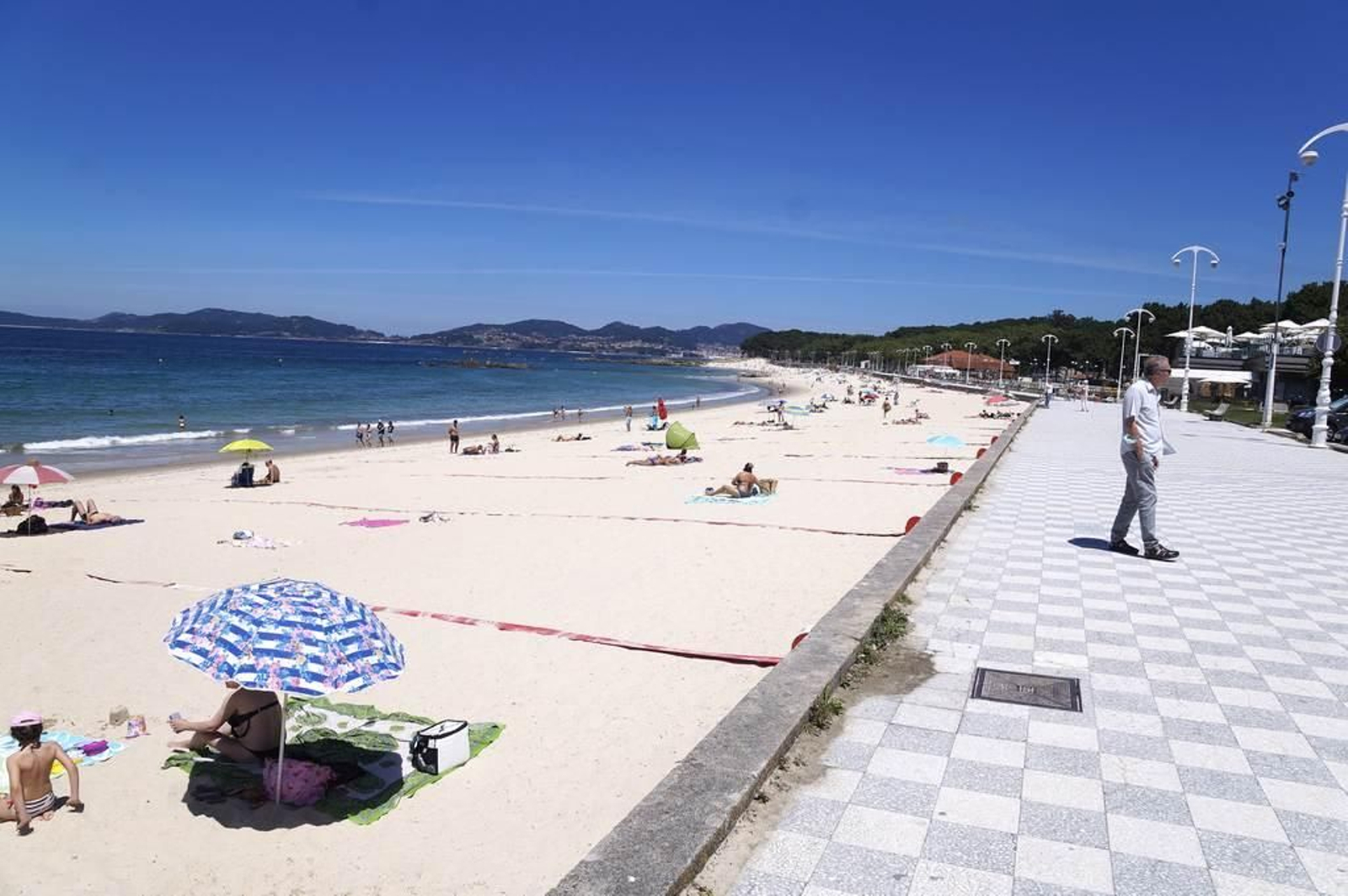 Las parcelas estaban ayer instaladas de nuevo, coincidiendo con la mejoría del tiempo.