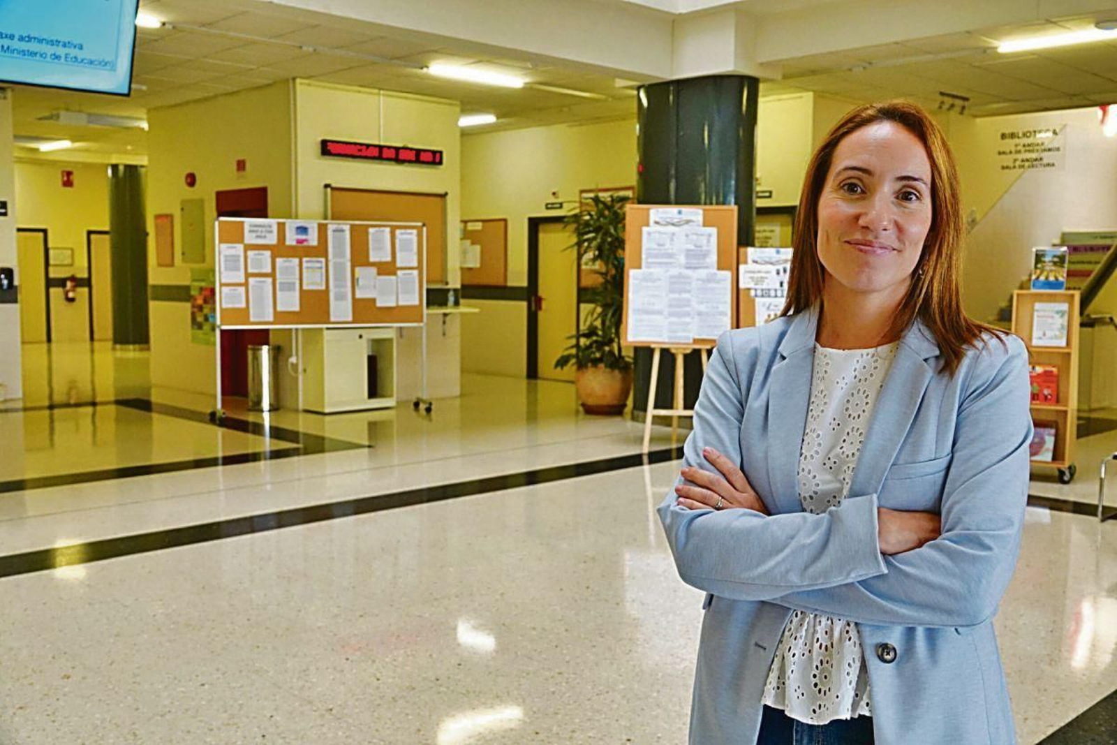 Laura Torrado, na Escola Oficial de Idiomas de Vigo.