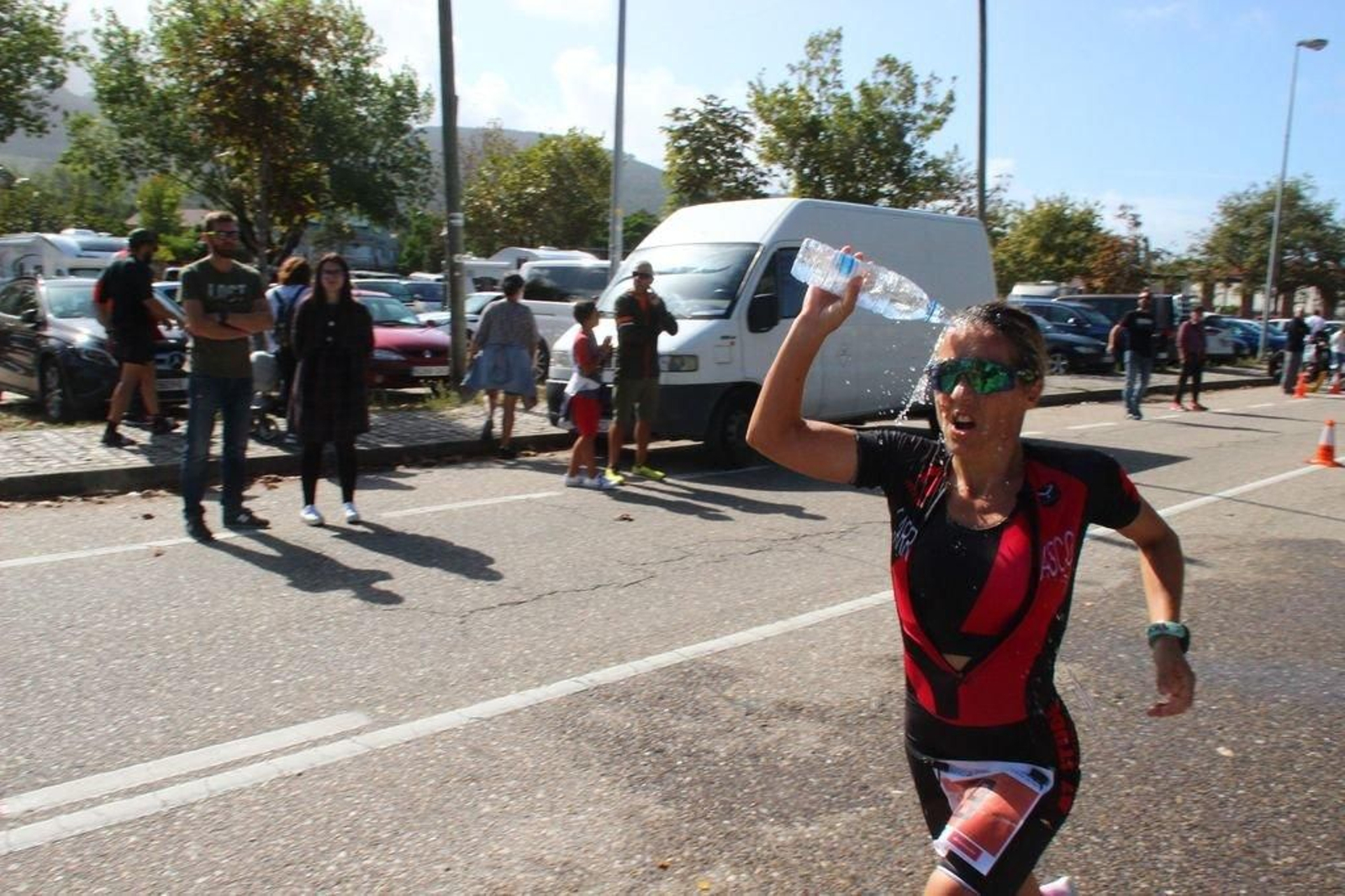 María Remedios Carrasco, nun momento da proba disputada onte.