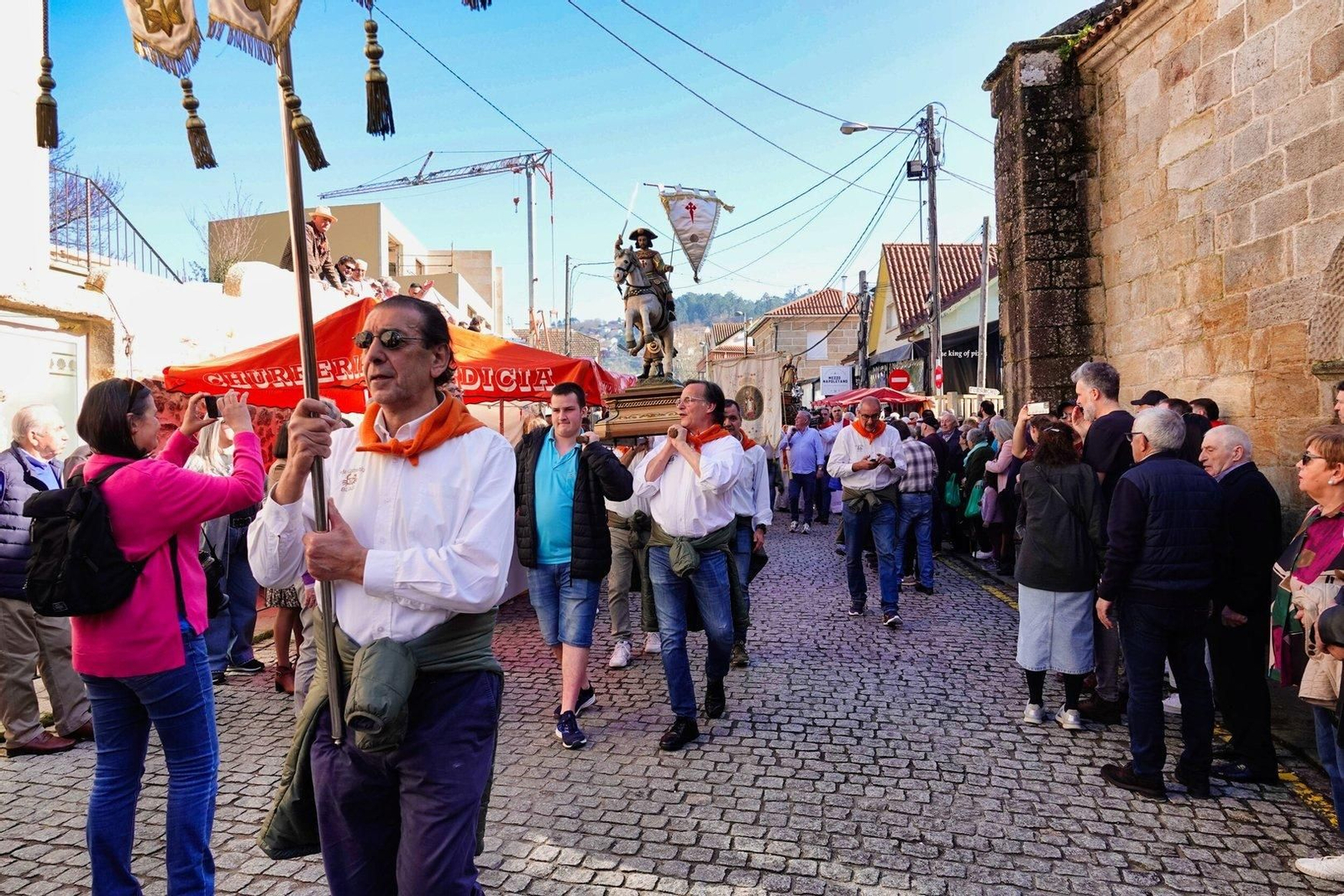 Ambiente en la misa y procesión de San Blas.