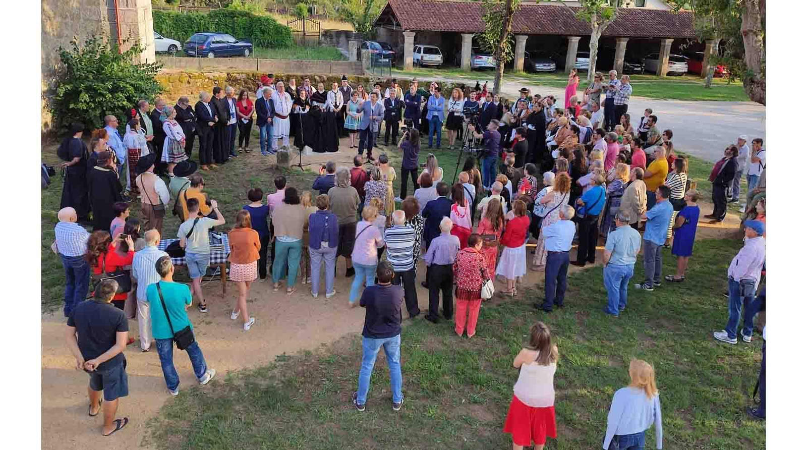 Imagen del homenaje a José Antonio Viñas celebrado en O Pereiro de Aguiar