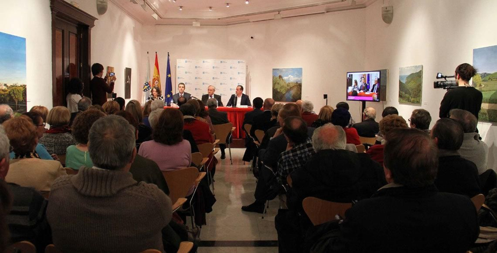 Acto de presentación de la campaña turística de Ribadeo en la Casa de Galicia en Madrid.