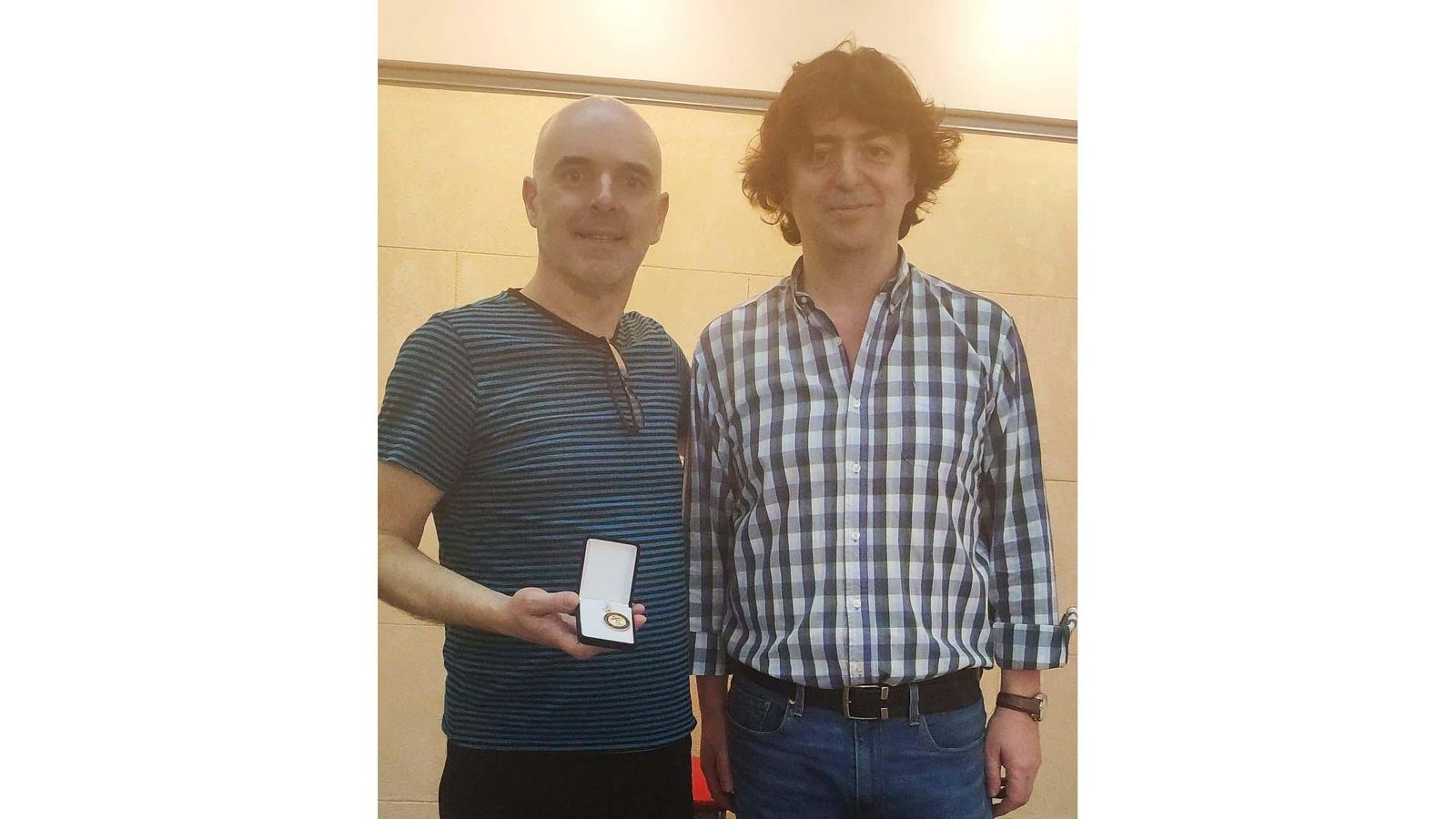 Carlos Brandeiro con Xabier Díaz