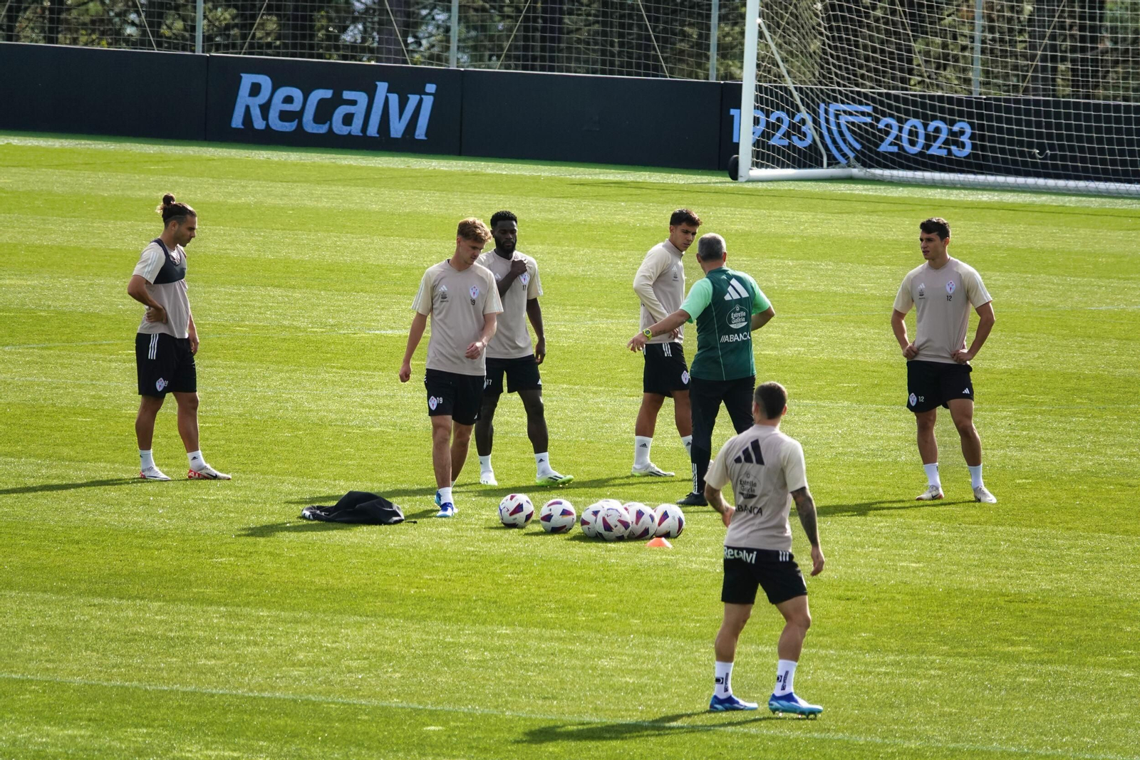 Entrenamiento del Celta en Mos.