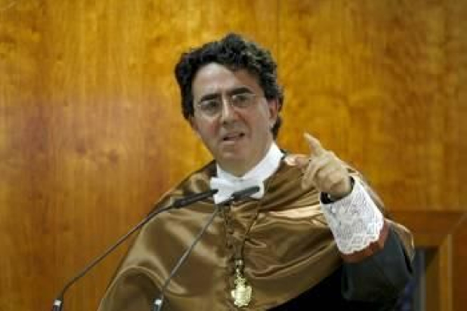 Santiago Calatrava durante su investidura como honoris causa de la universidad Camilo José Cela. (Foto: Juan Carlos Hidalgo)