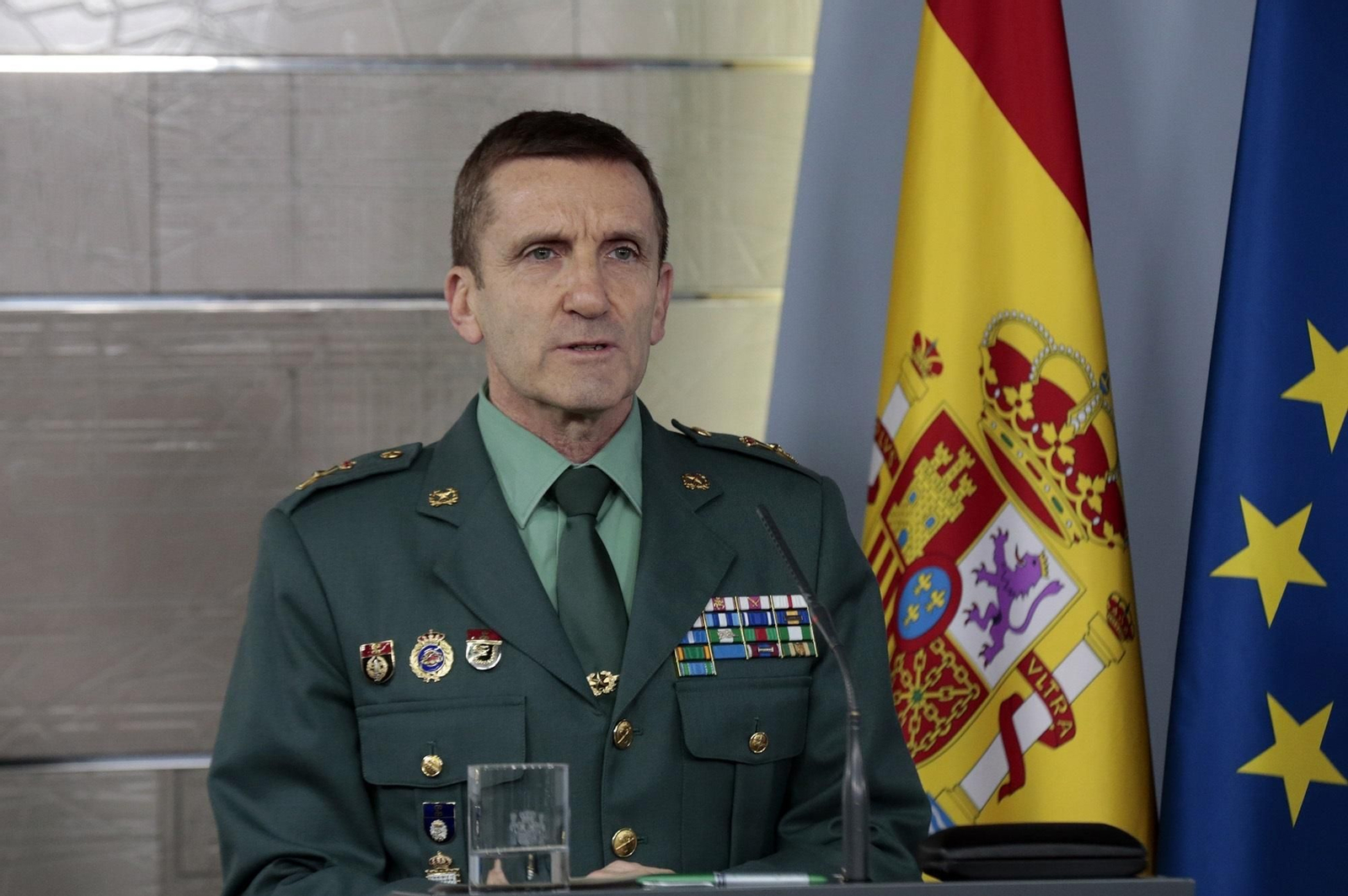 El jefe del Estado Mayor de la Guardia Civil, José Manuel Santiago Marín