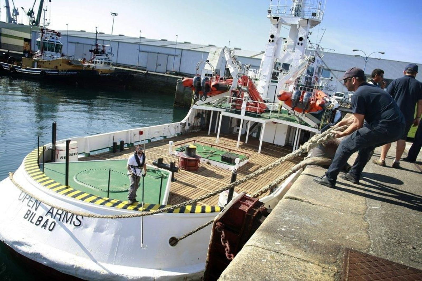 El  barco de la ONG Proactiva Open Arms