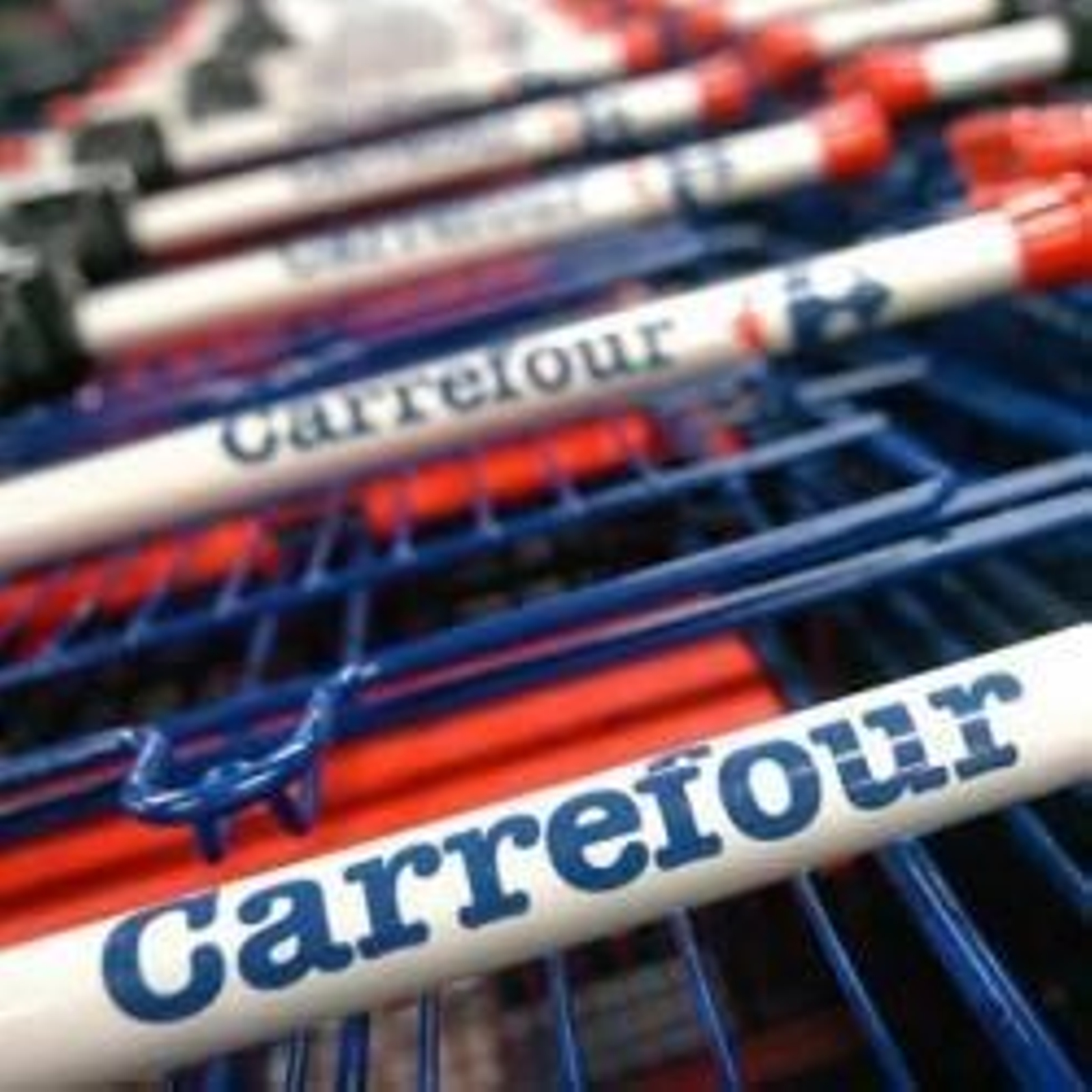 Carros de compra de Carrefour.