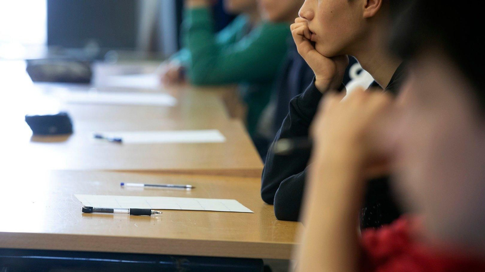 Alumnado gallego, en el examen PISA.