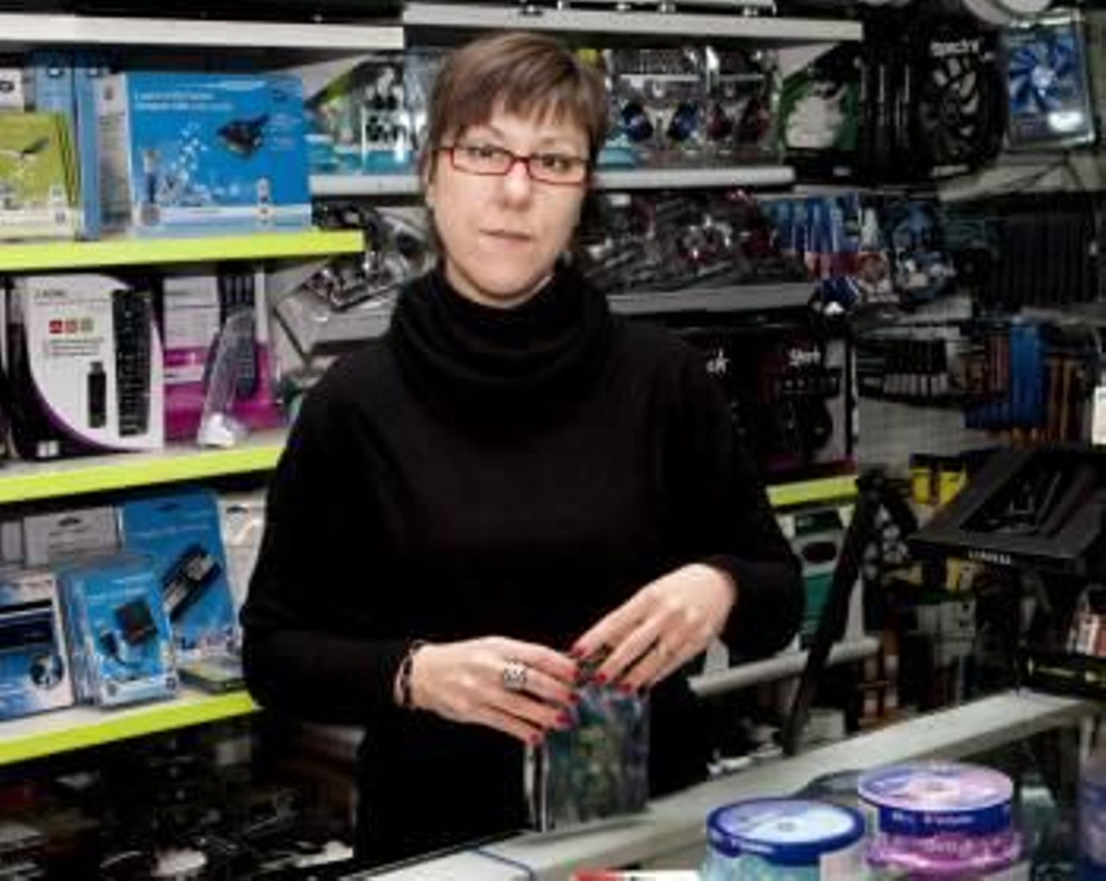 La propietaria de la tienda de informática que presentó el primer recurso contra el canon. (Foto: ARCHIVO)