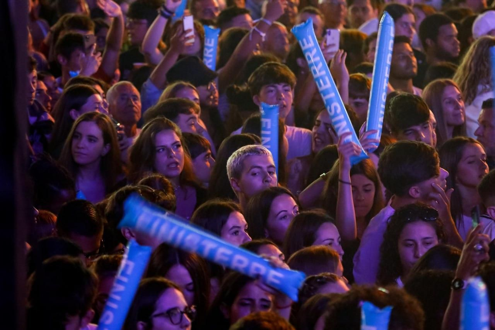 Actuación de la orquesta Panorama en las Fiestas de Coia.