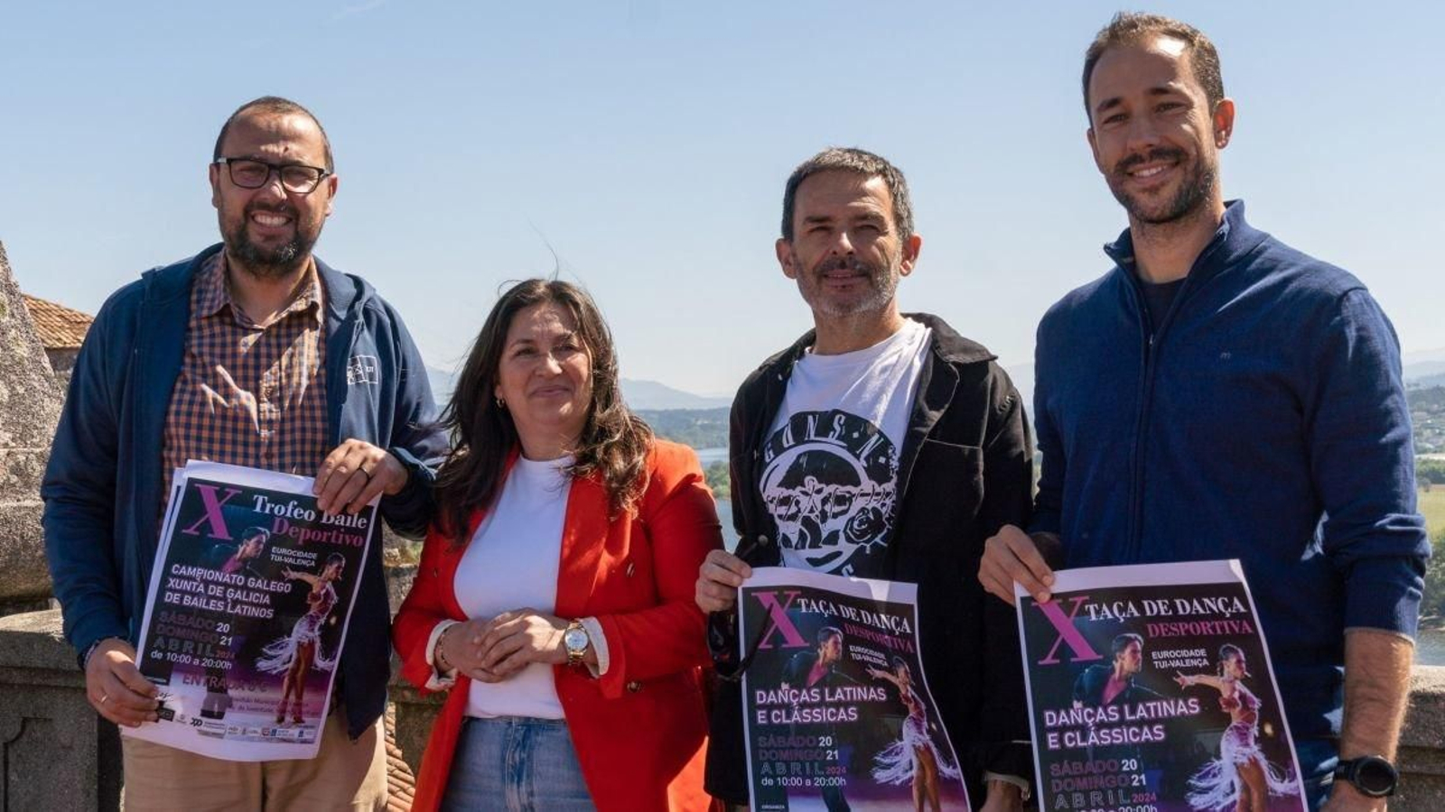 Imagen de la presentación del trofeo en la eurocidade.