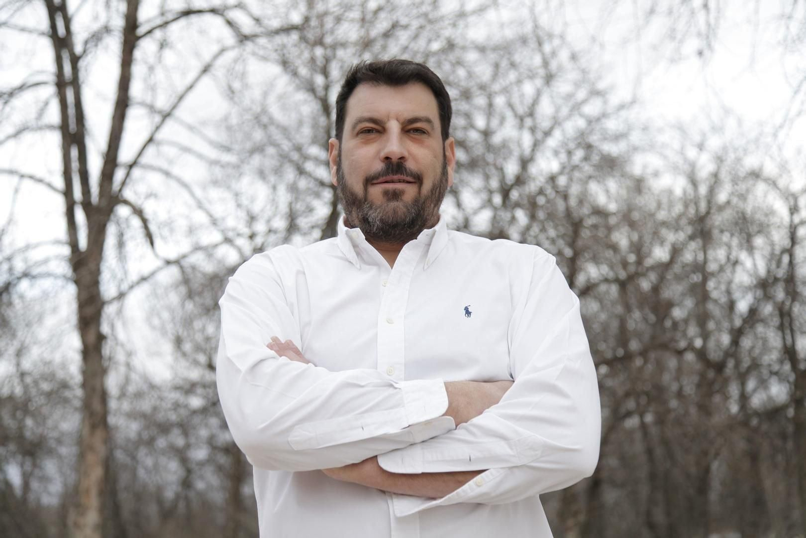 Santiago Díaz viajó a Galicia para promocionar su primera novela.