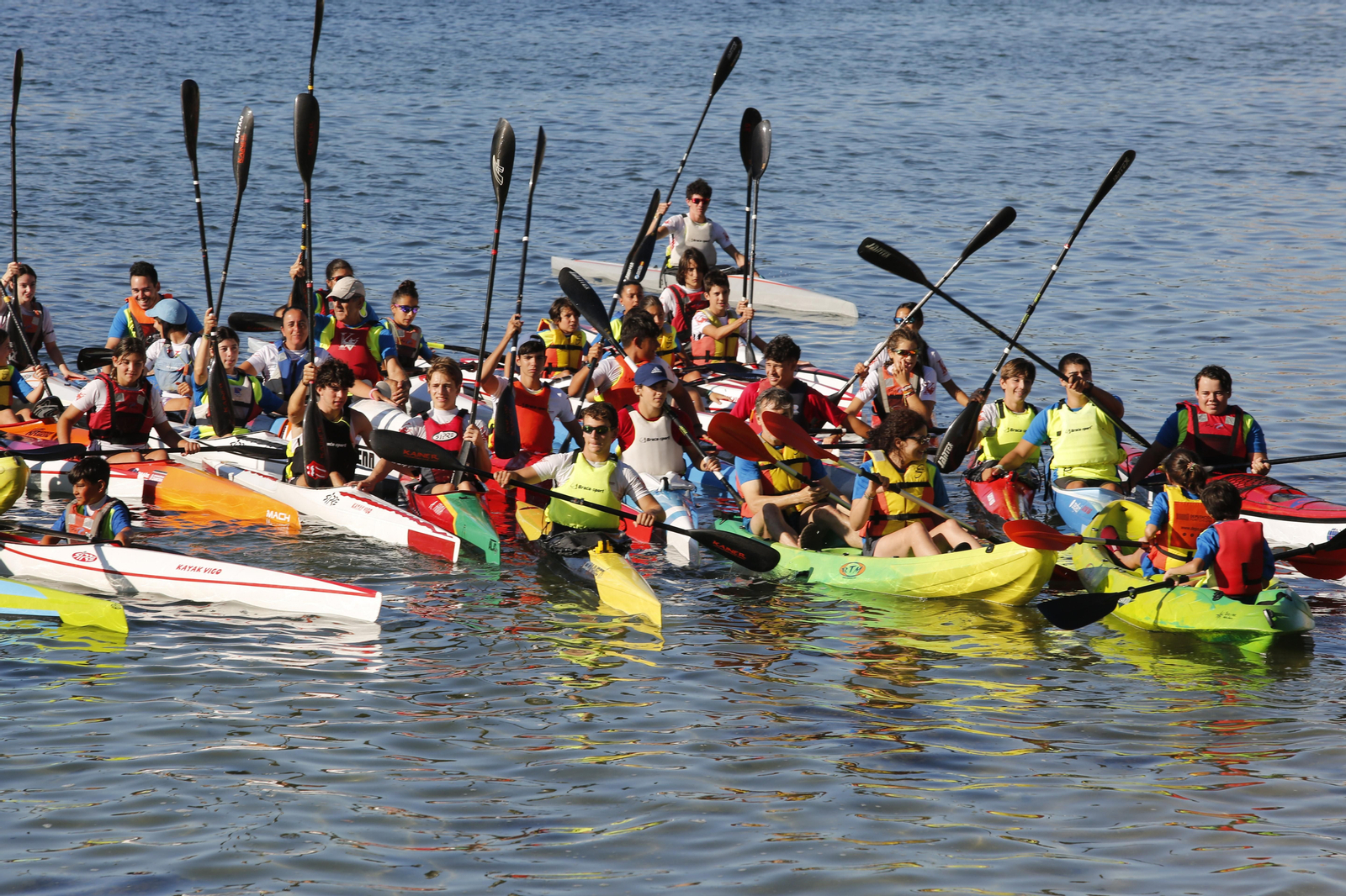 La jornada de entrenamiento especial de la mano de +Deporte Atlántico y el club de piragüismo Kayak Vigo