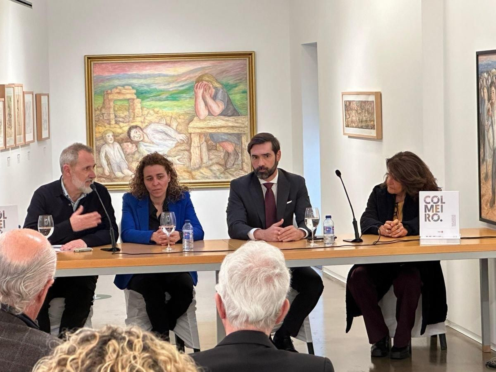 José Ballesta, Beatriz Liz, Gorka Gómez y Alba Corral, durante la presentación ayer del catálogo.