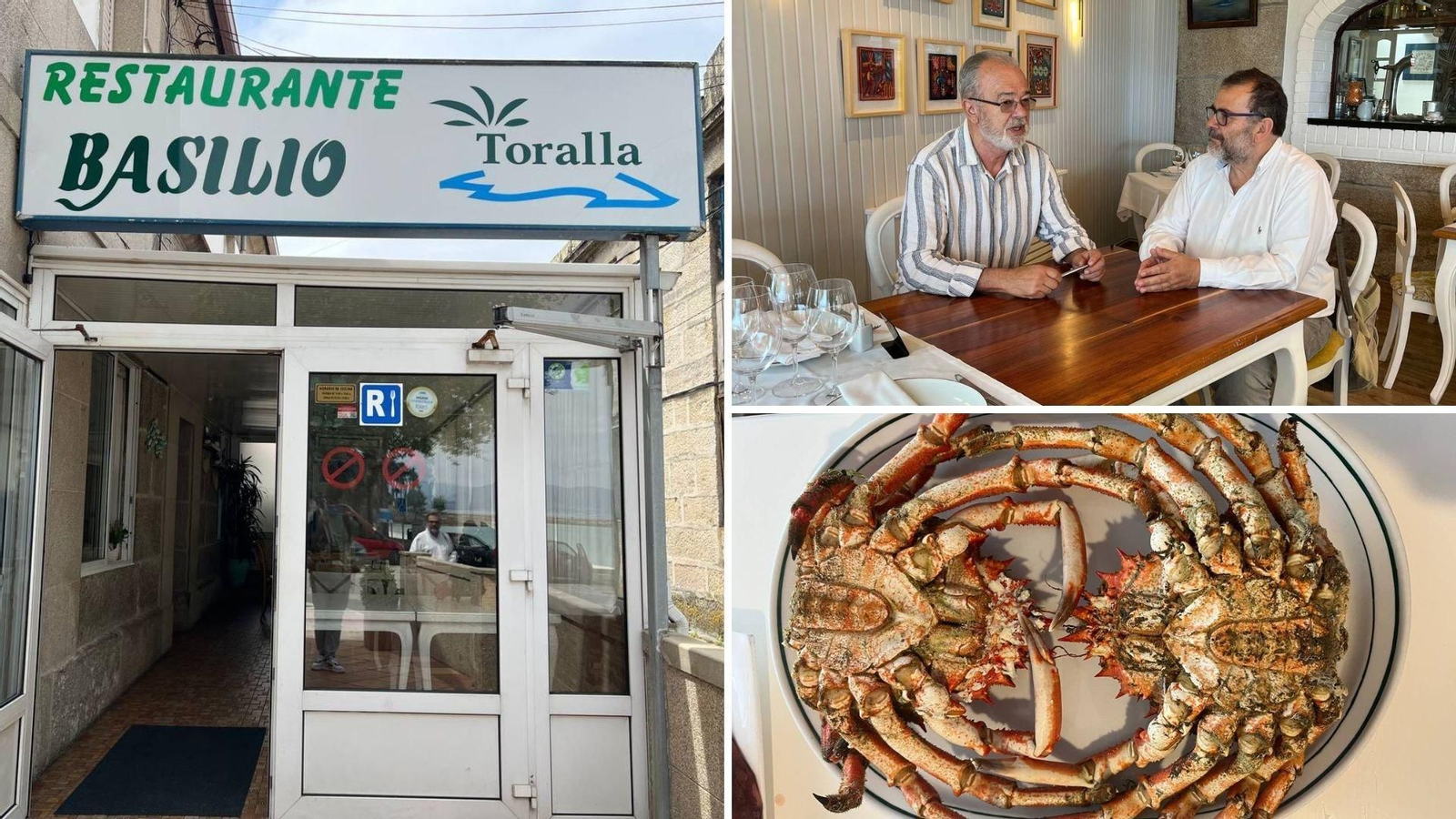 Restaurante Basilio, en Canido.