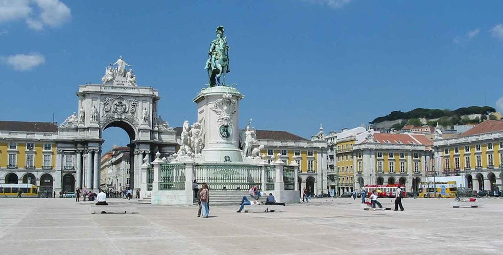 Praza do Comercio, en Lisboa