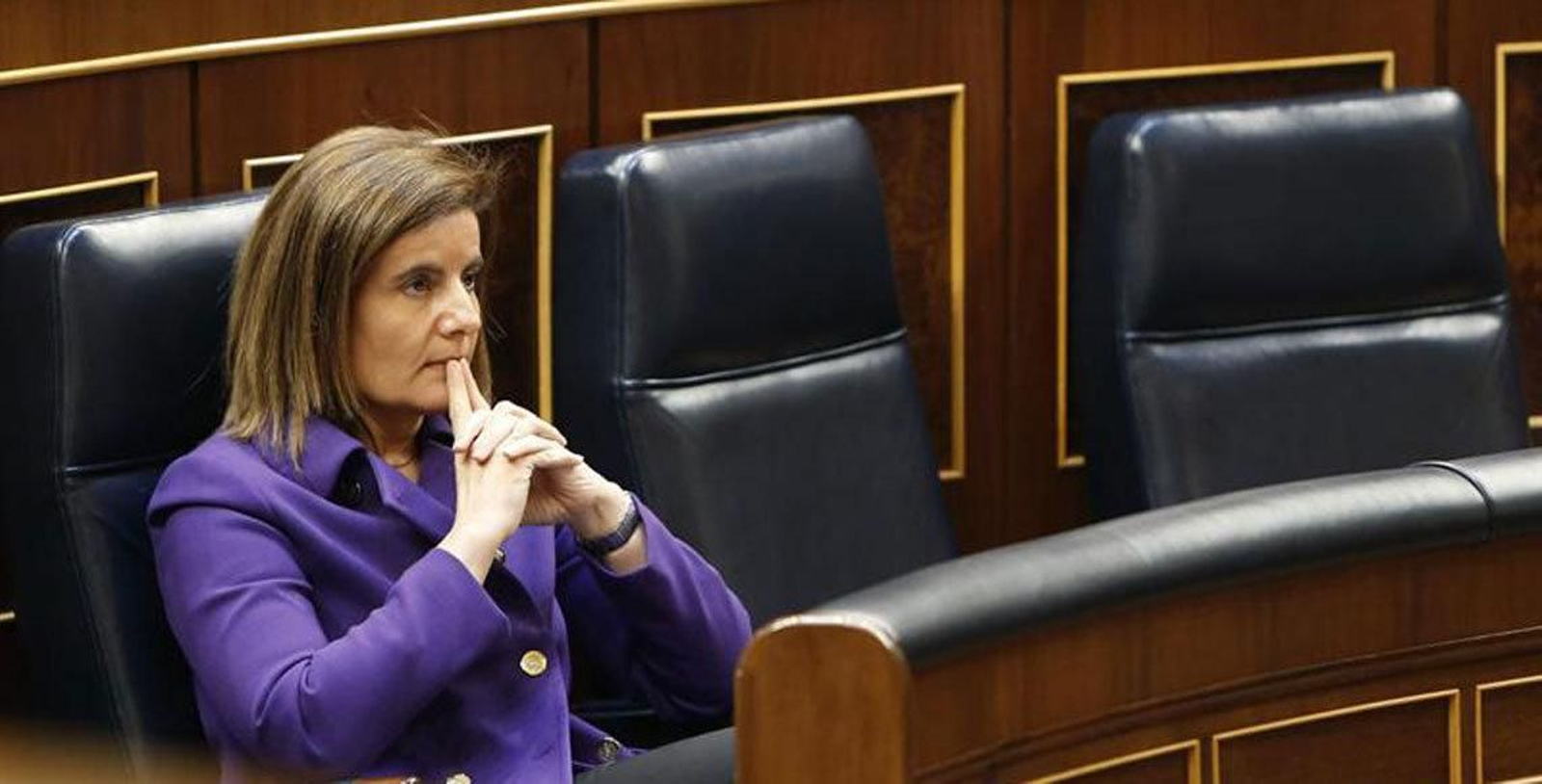 Bañez, en una sesión de control al Gobierno en el Congreso.