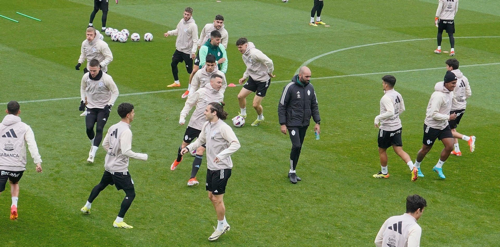 Entrenamiento del Celta en Mos.