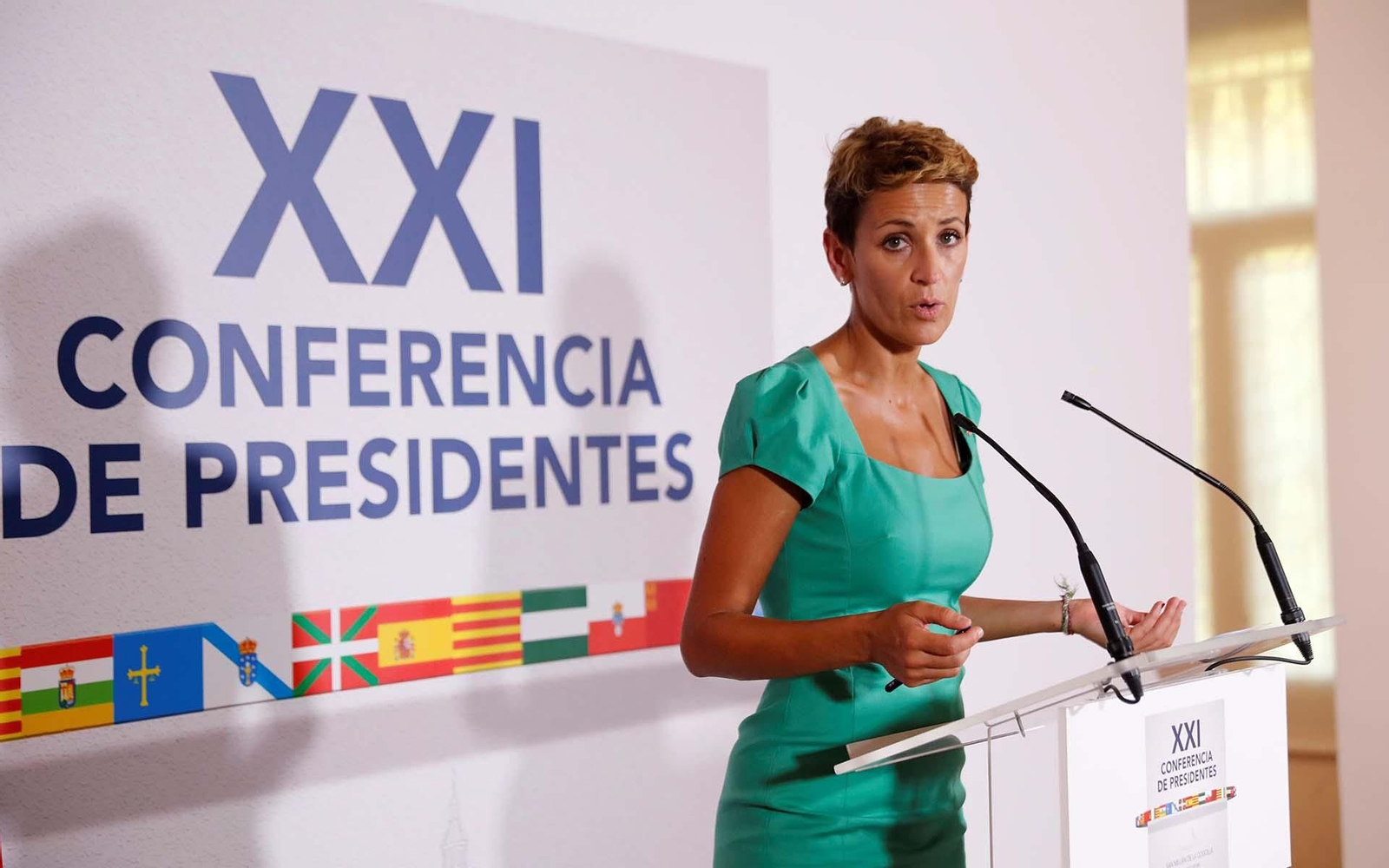 La presidenta de Navarra, María Chivite. EFE/ Chema Moya