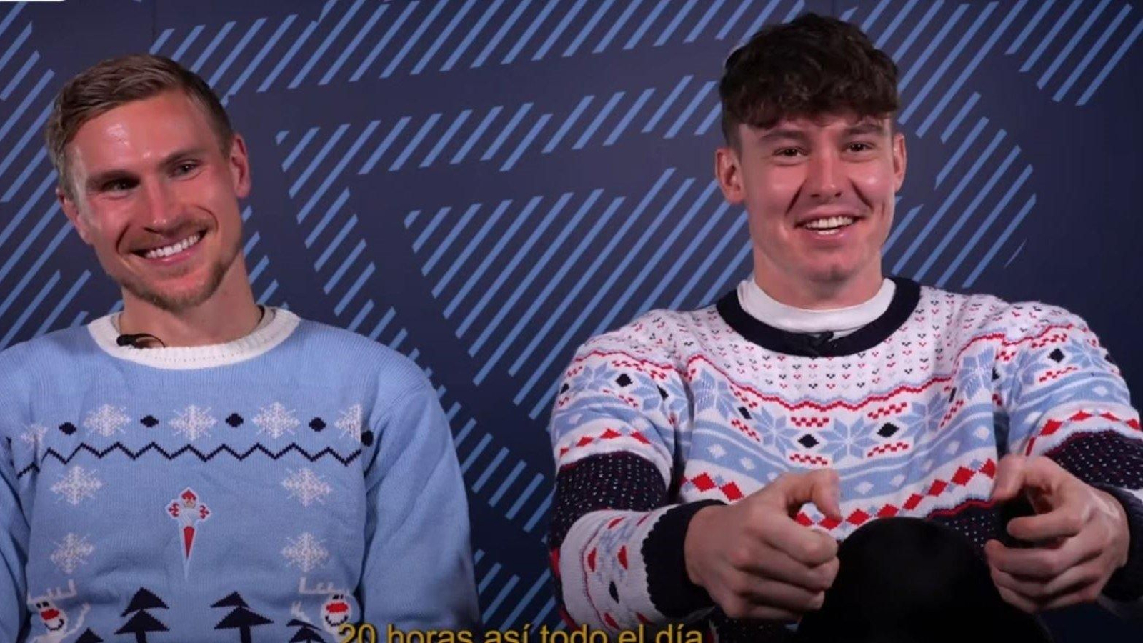 Carl Starfelt y Jorgen Strand Larsen.  // Celta