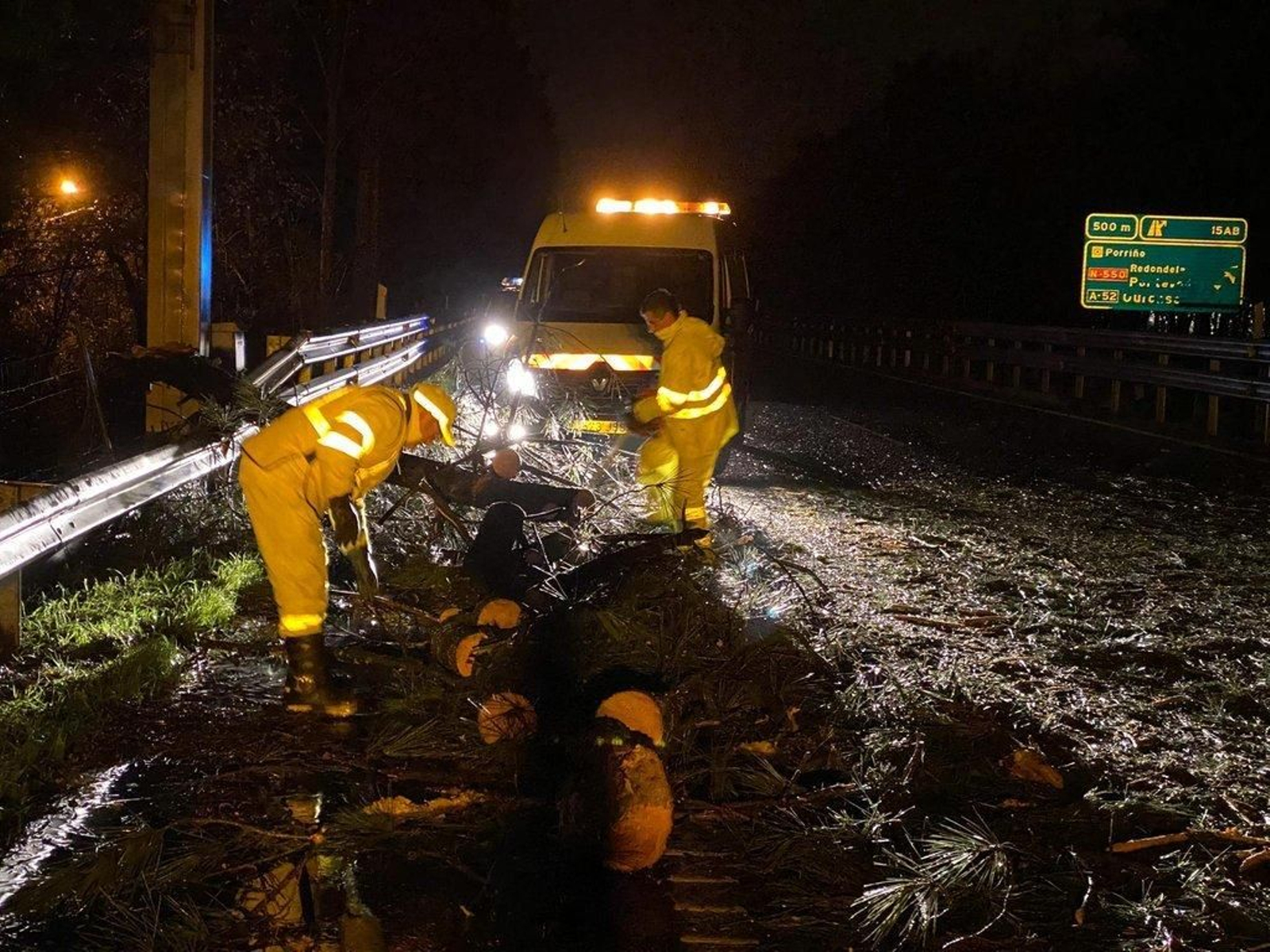 Los efectos de la borrasca "Elsa" // Alberte