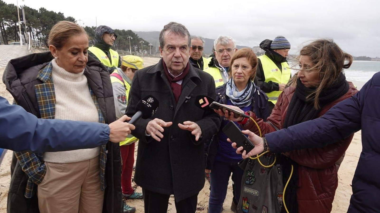Abel Caballero en Samil. // Vicente Alonso