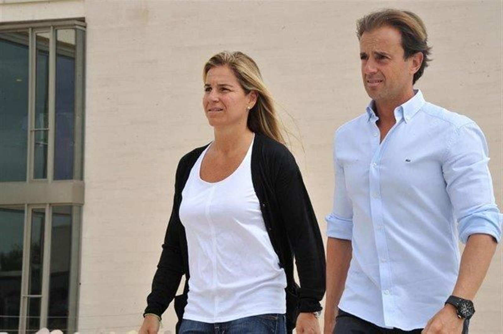 Arantxa Sánchez Vicario y Josep Santacana