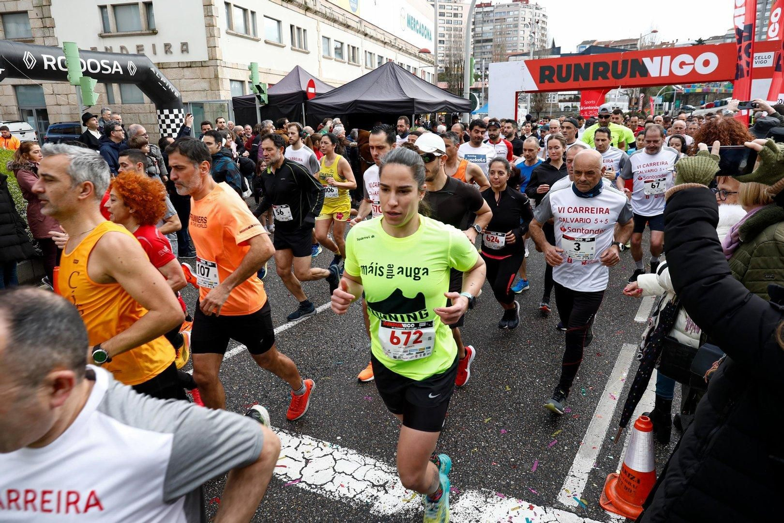Salida de la carrera Calvario 5+5 desde Jenaro de la Fuente.