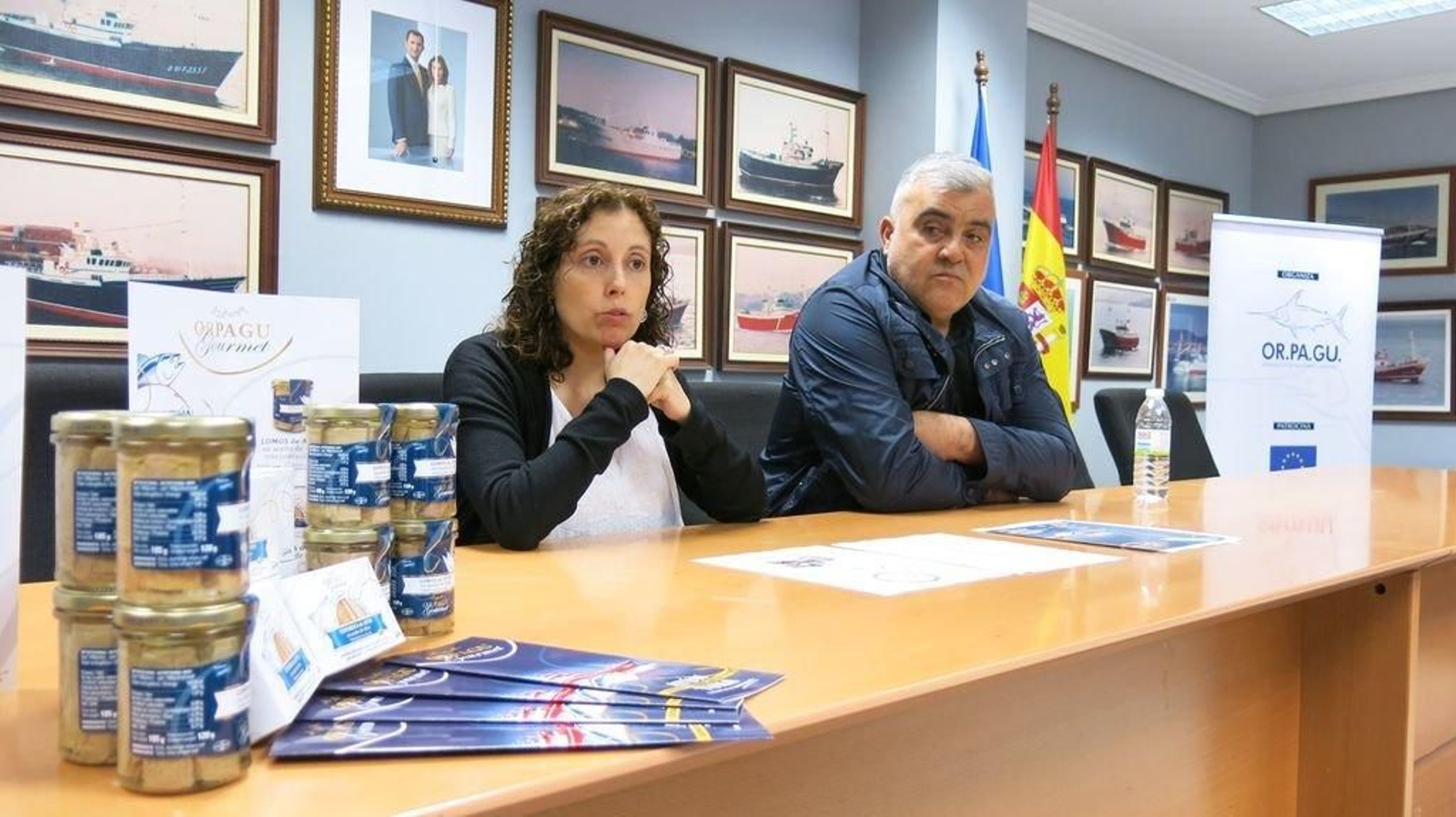 Juana Parada y Joaquín Cadilla en la presentación.
