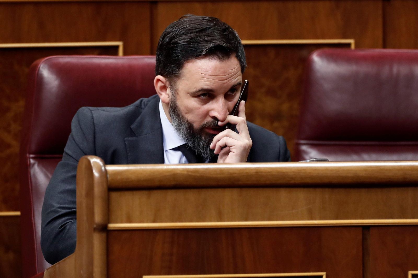 El líder de Vox, Santiago Abascal.