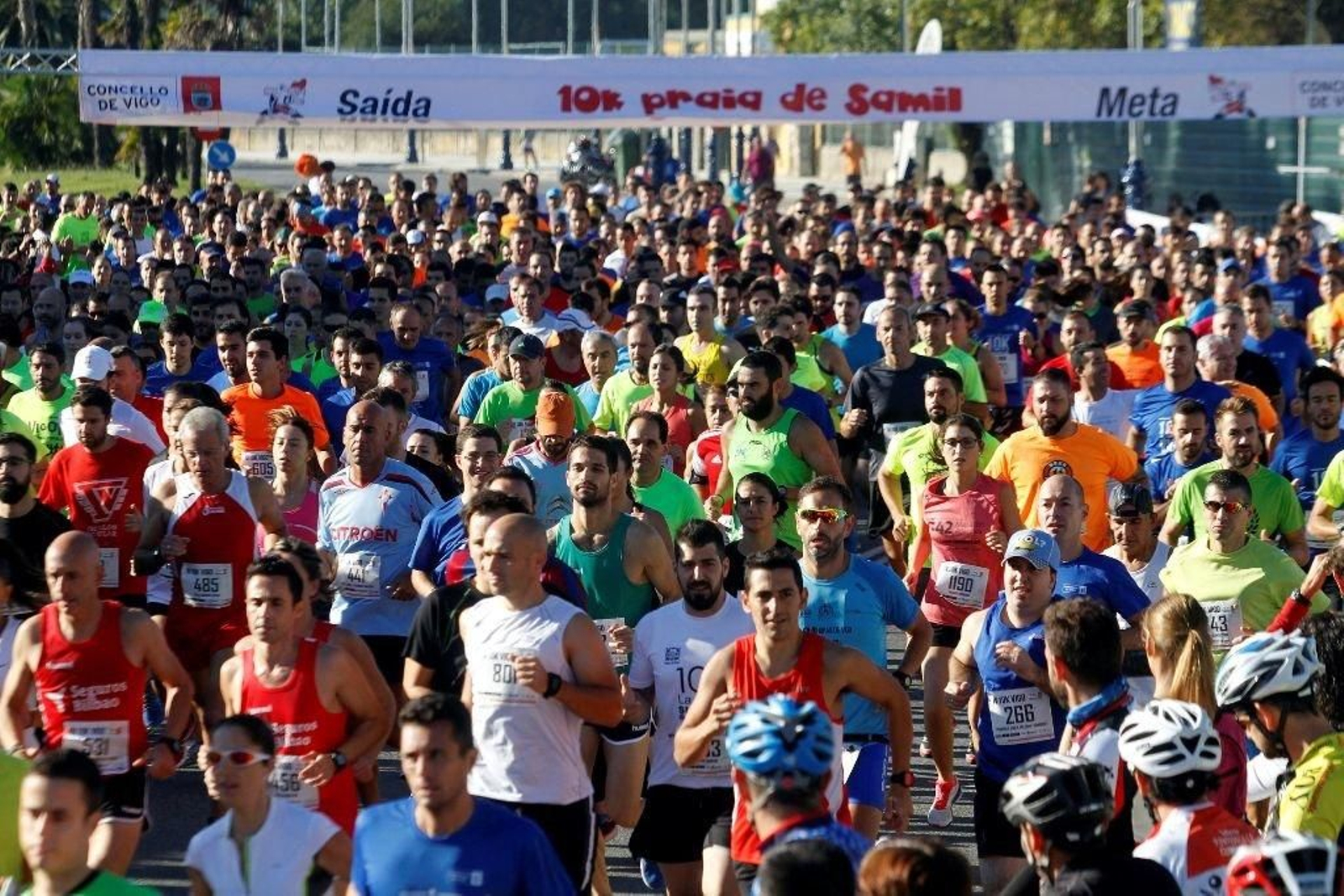 Salida de la pasada edición de la carrera 10K Vigo-Praia de Samil.