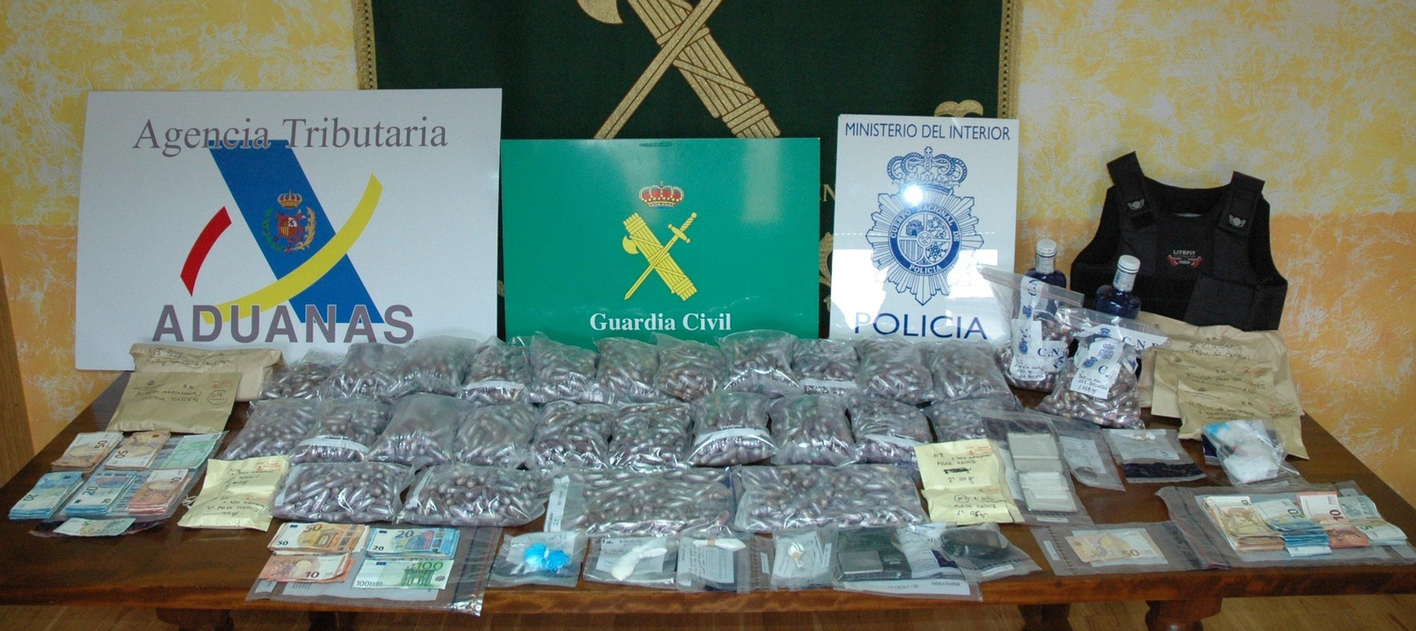 Imagen de la incautación realizada por la Guardia Civil
