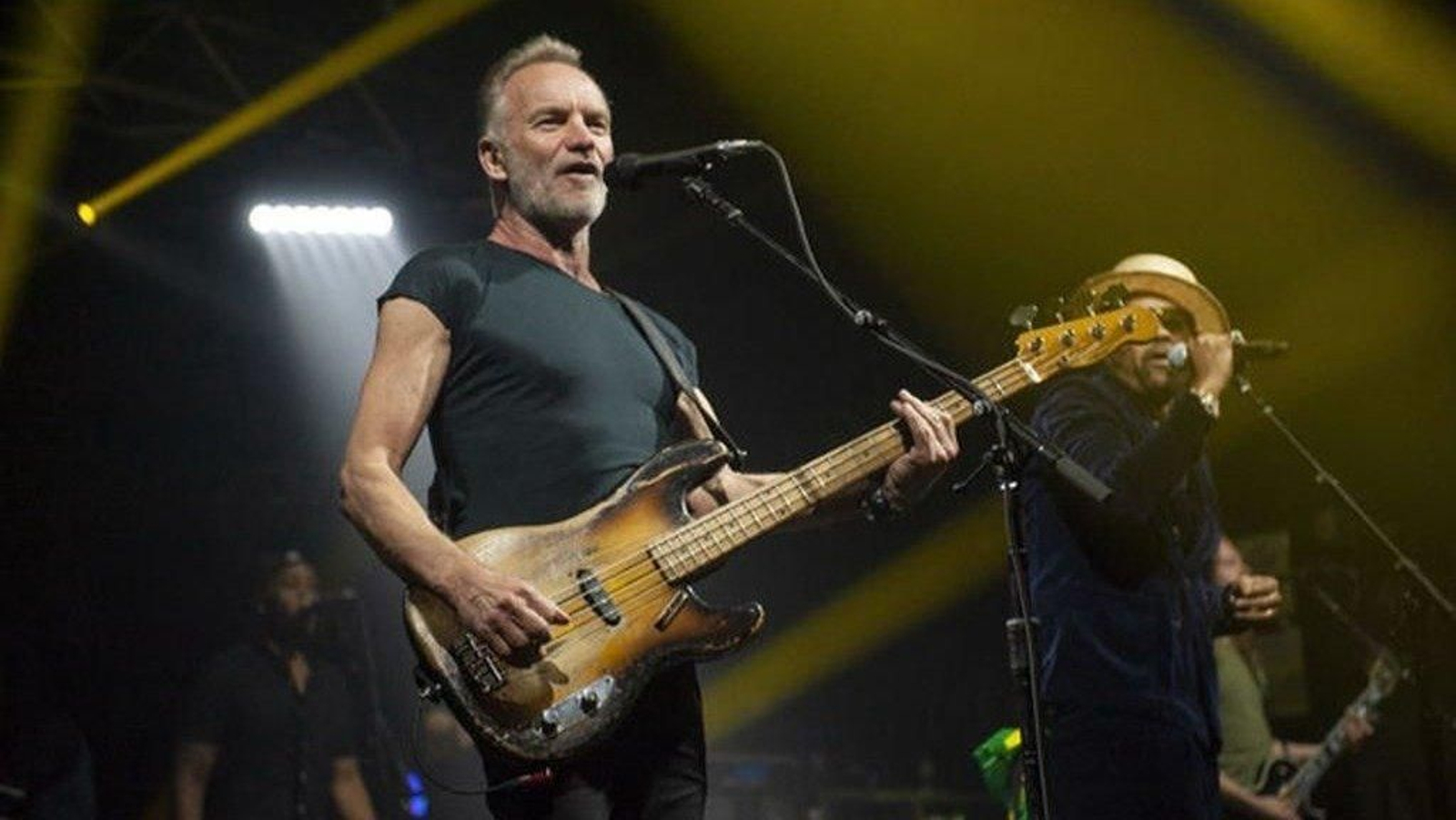 El británico Sting, que actuará en Vigo el 1 de agosto, durante una de sus últimas actuaciones.