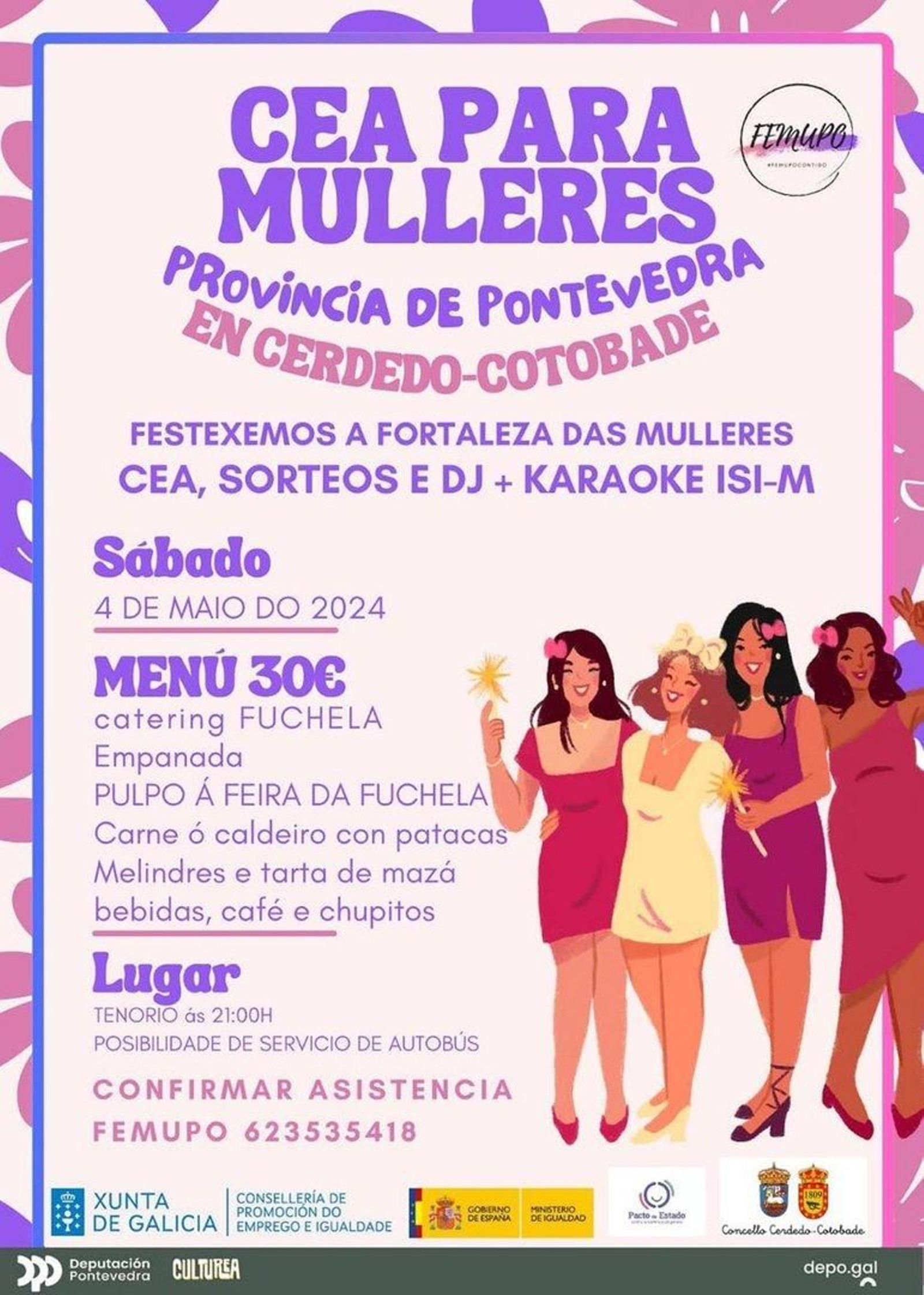 Cartel promocional de la cena-