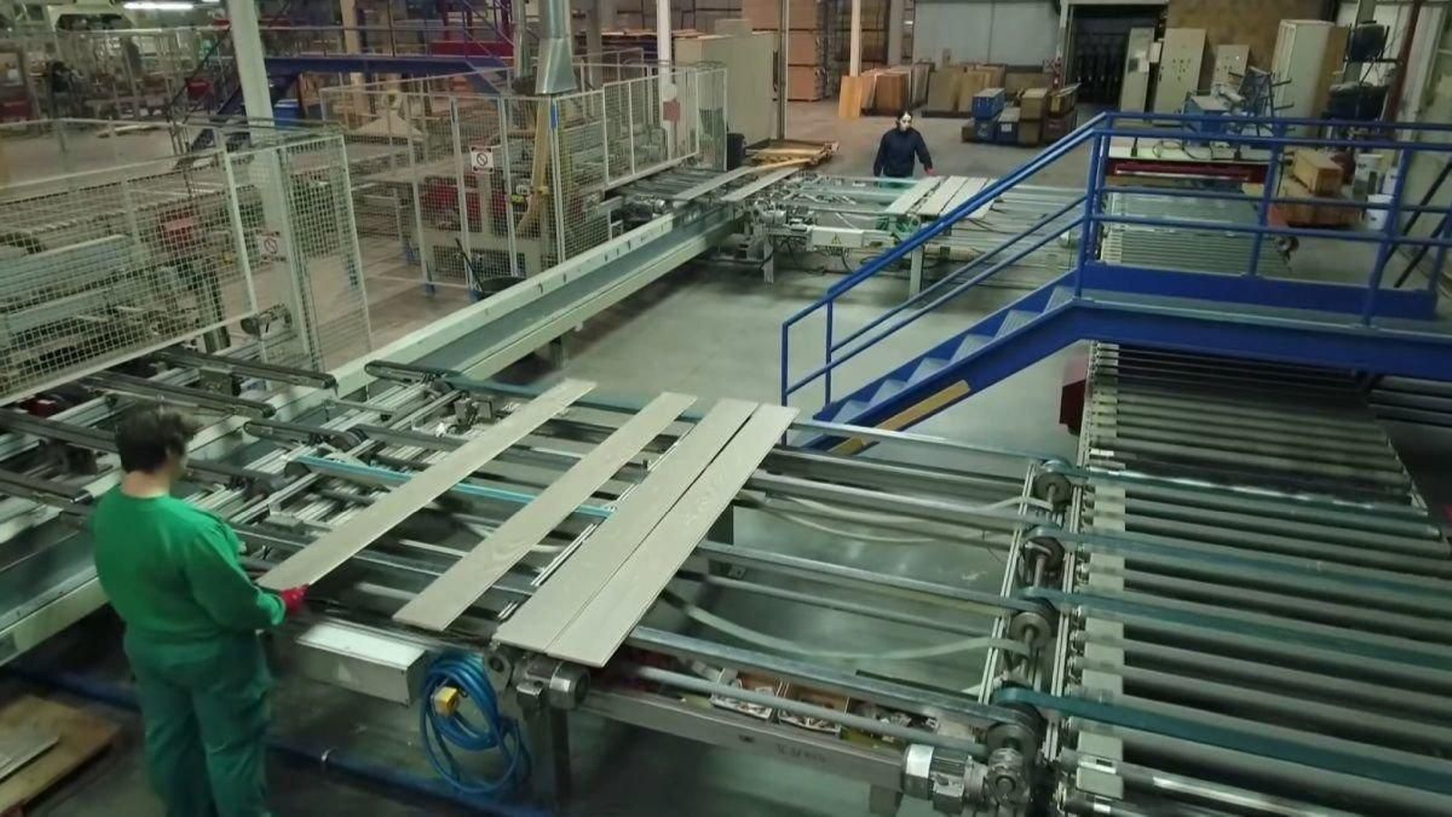 Centro de producción de Maderas Iglesias en Atios, Porriño, cuando estaba en funcionamiento.