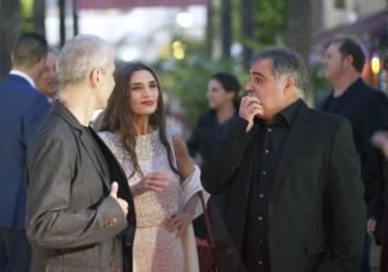 Berger, Ángela Molina y el realizador Benito Zambrano, en Los Ángeles. (Foto: A.A.)