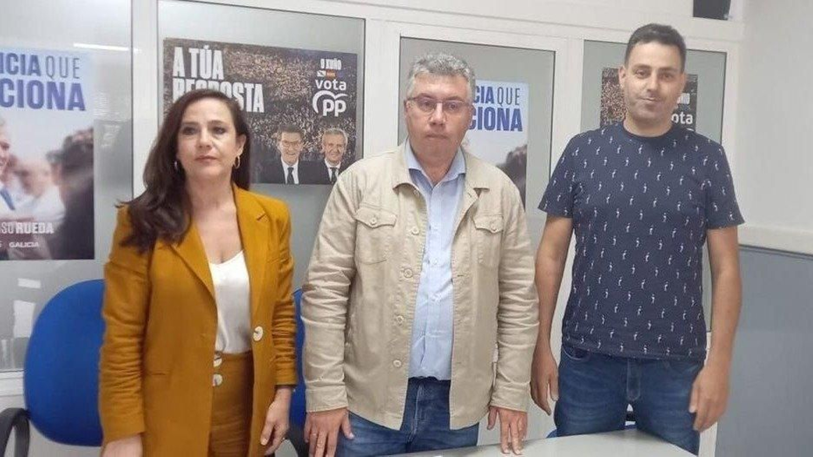 Ana López, Javier Bas e Iván Crespo durante la rueda de prensa celebrada ayer.