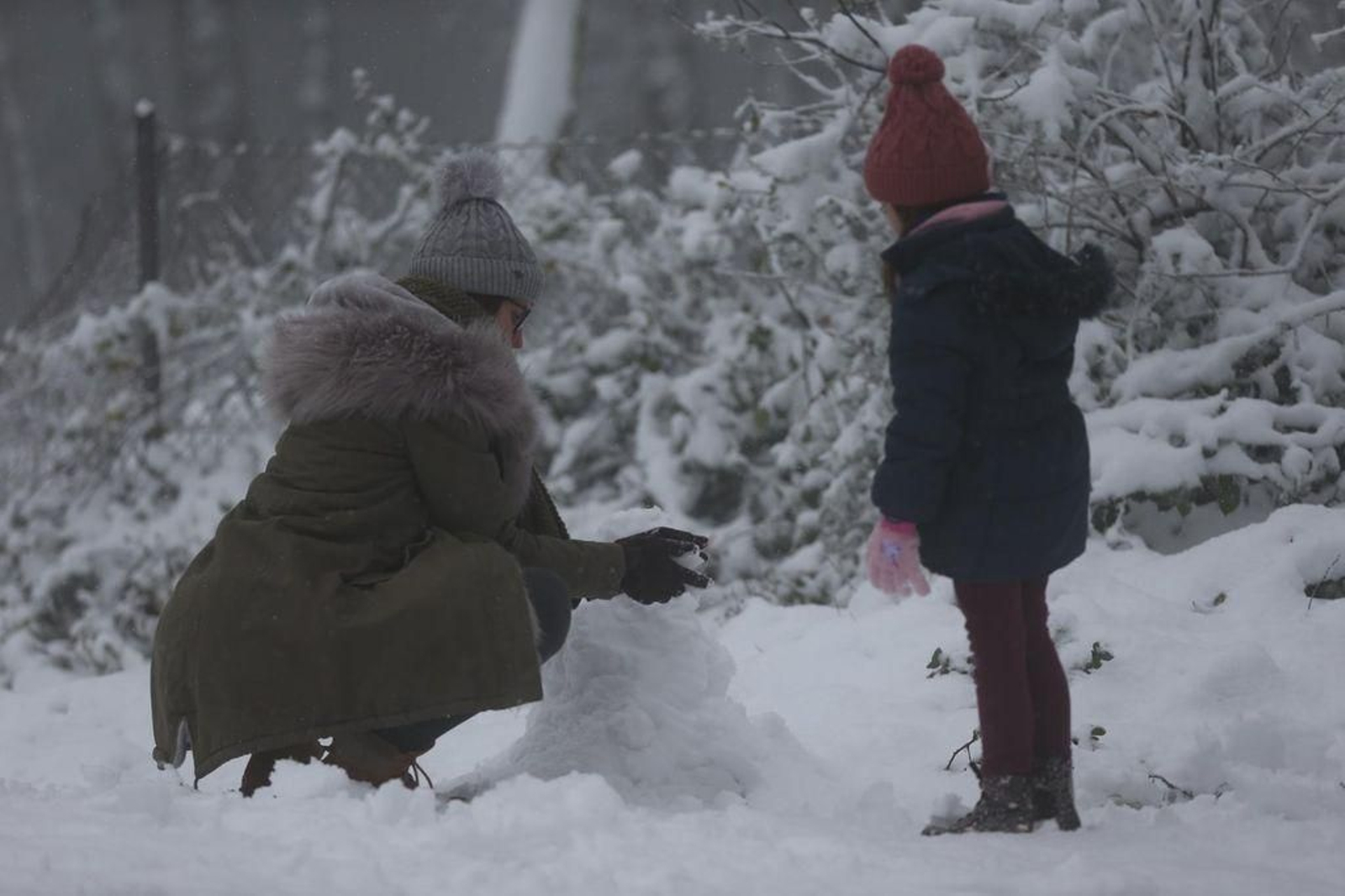La nieve cubre el Alto de Fontefría // Alberte