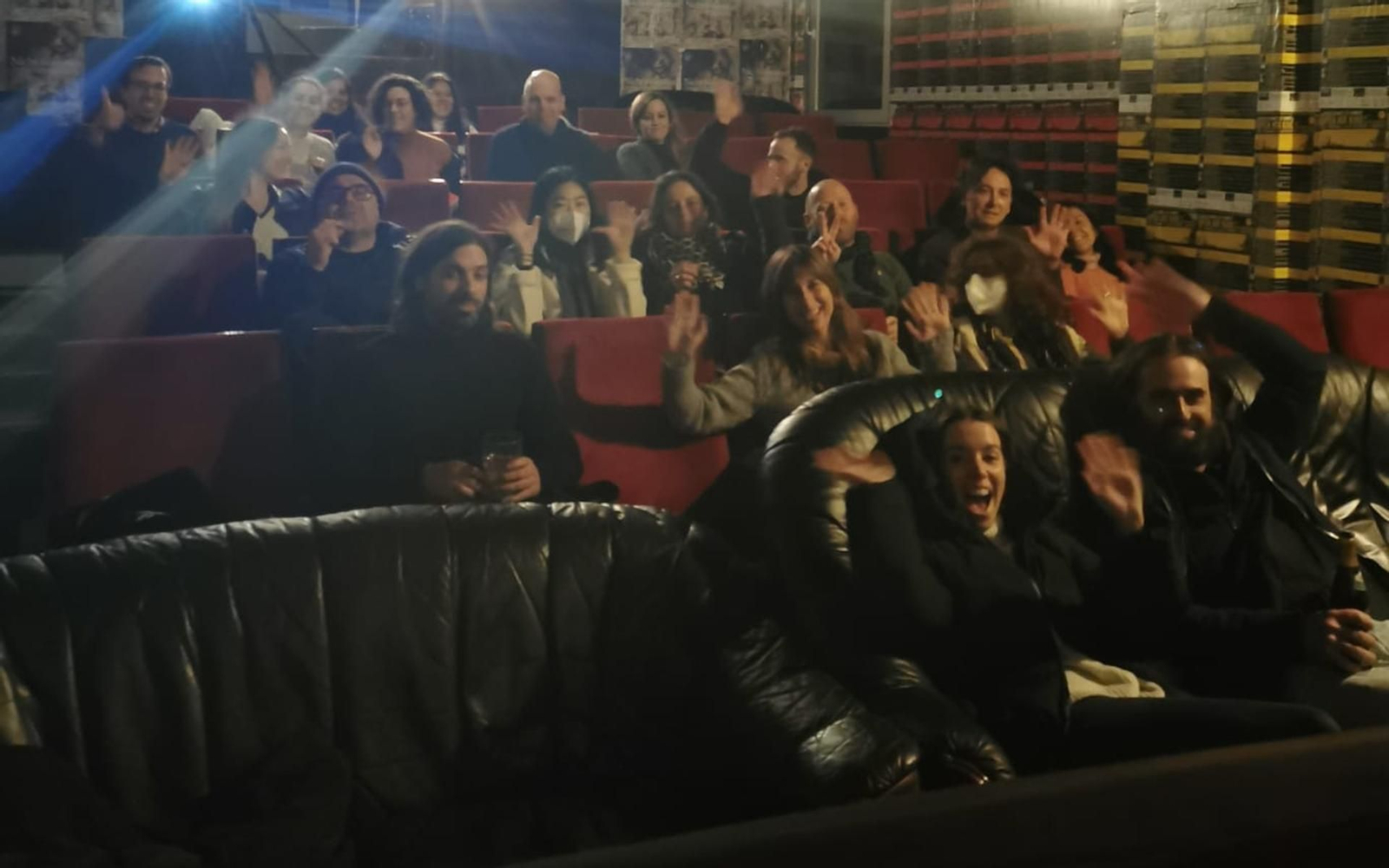 Imagen de la proyección en Berlín