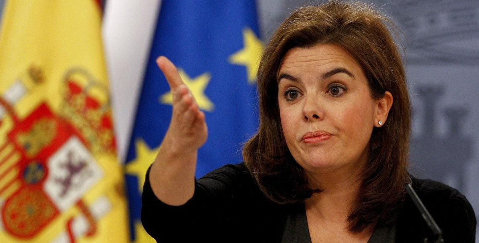 La vicepresidenta del Gobierno, Soraya Sáenz de Santamaría.