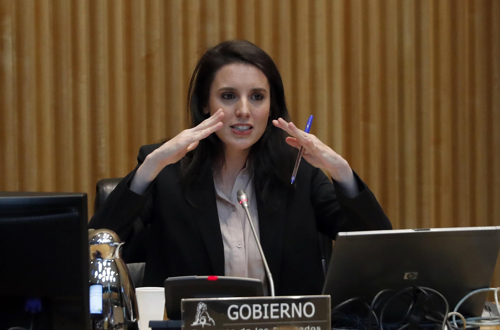 La ministra de Igualdad, Irene Montero