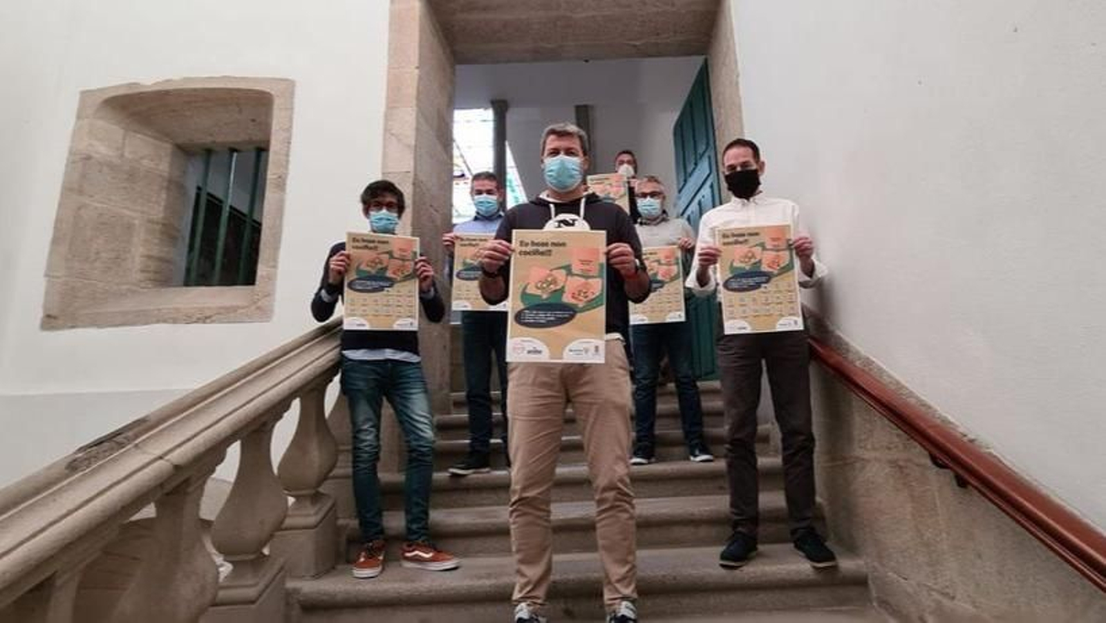 La presentación de la campaña de la hostelería en el Concello de Baiona.