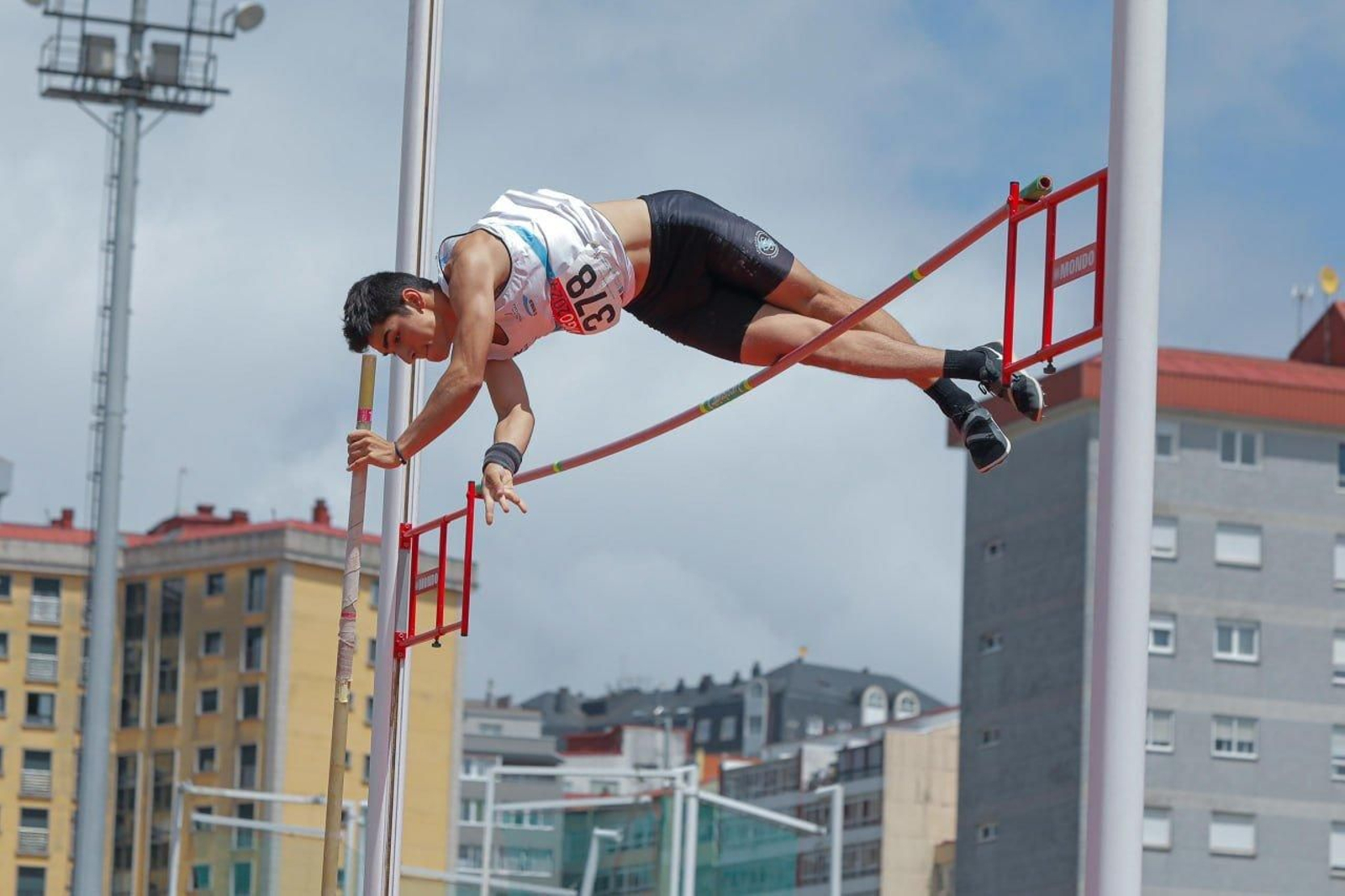 Campeonato Gallego de atletismo, en la pista de Balaídos.