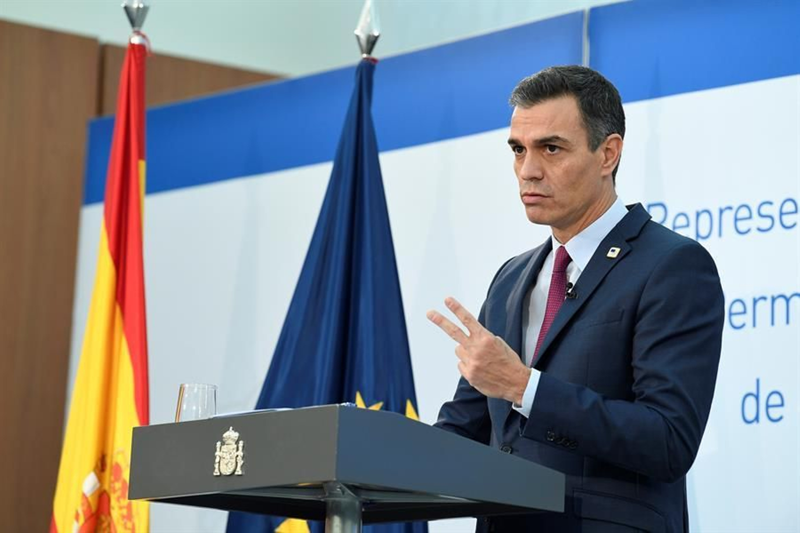 El presidente del Gobierno, Pedro Sánchez