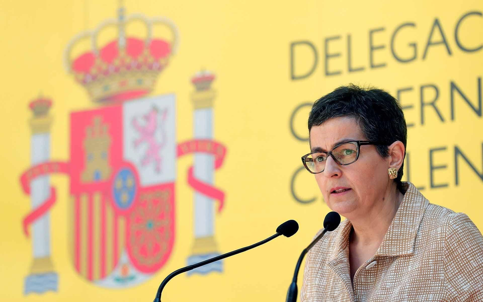 La ministra de Asuntos Exteriores, Unión Europea y Cooperación, Arancha González Laya. EFE/Kai Försterling