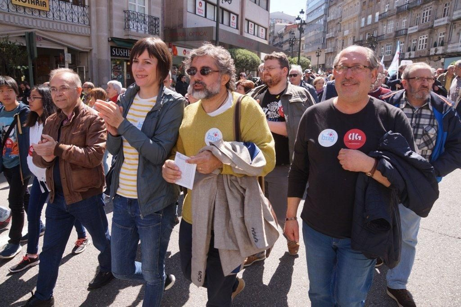La manifestación de la CIG en Vigo  17