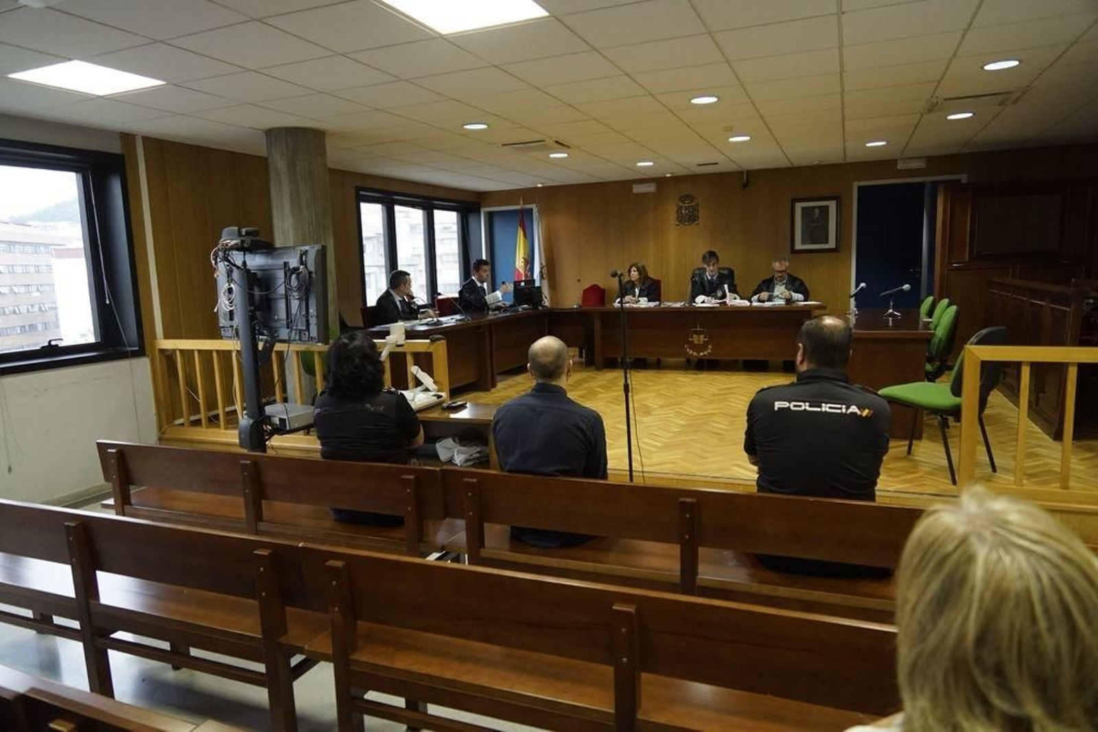 El acusado, durante el juicio celebrado en el mes de julio en la sección quinta de la Audiencia.